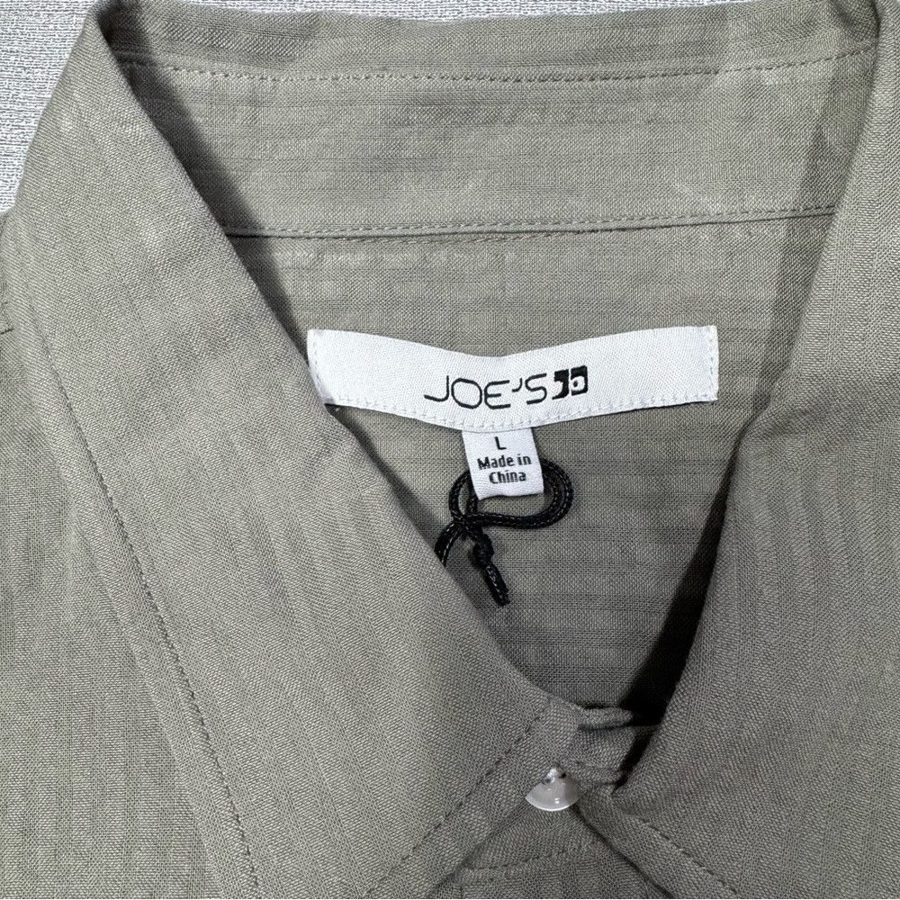 Joe's NWT New $148 Joe's Cotton Seersucker Short Sleeve Button-Up Size US L / EU 52-54 / 3 - 5 Thumbnail
