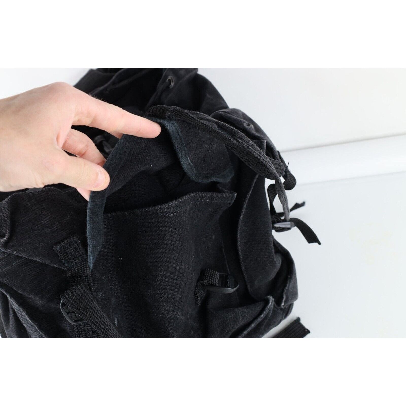 Vintage Vintage 90s Streetwear Heavyweight Canvas Rucksack Size ONE SIZE - 8 Thumbnail