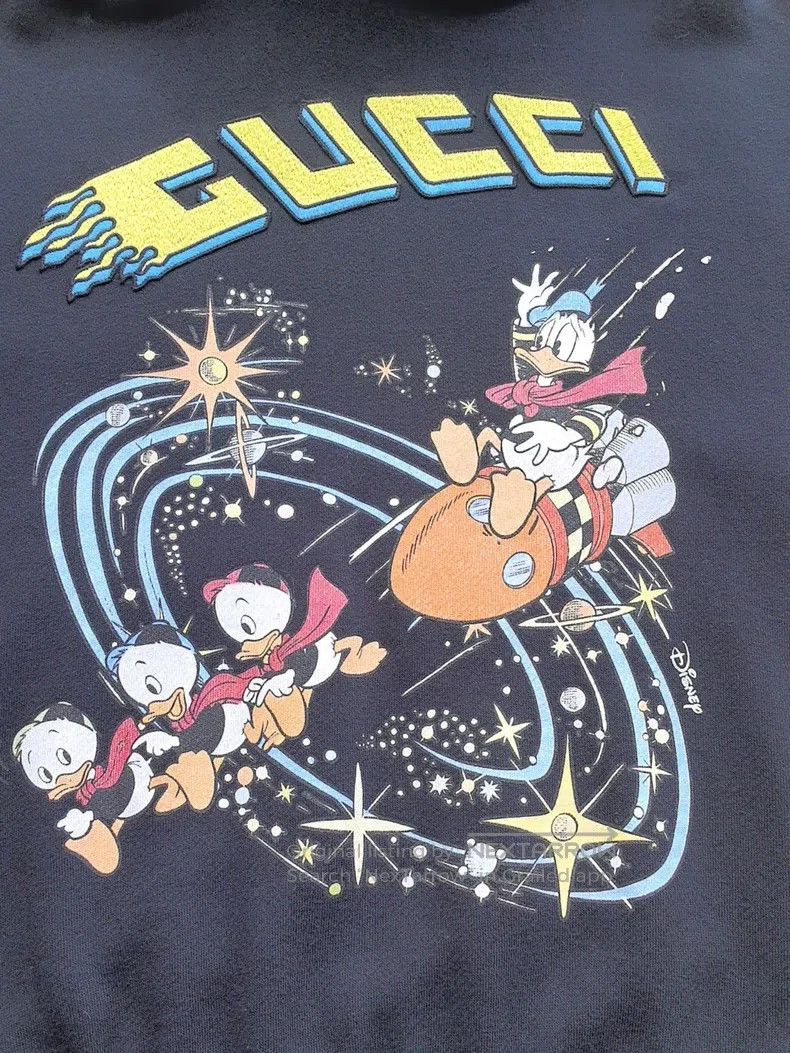 Gucci Gucci Co-branded Donald Duck cartoon pattern hooded long-s Size US XS / EU 42 / 0 - 5 Thumbnail