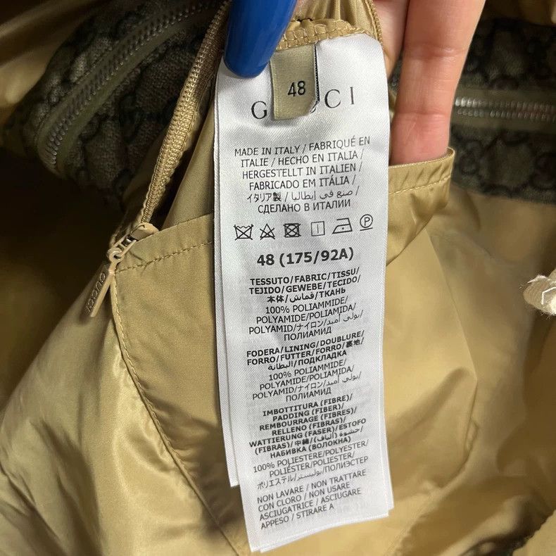 Gucci Gucci Khaki Print Hooded Long Sleeve Jacket-2505 Size US M / EU 48-50 / 2 - 4 Thumbnail