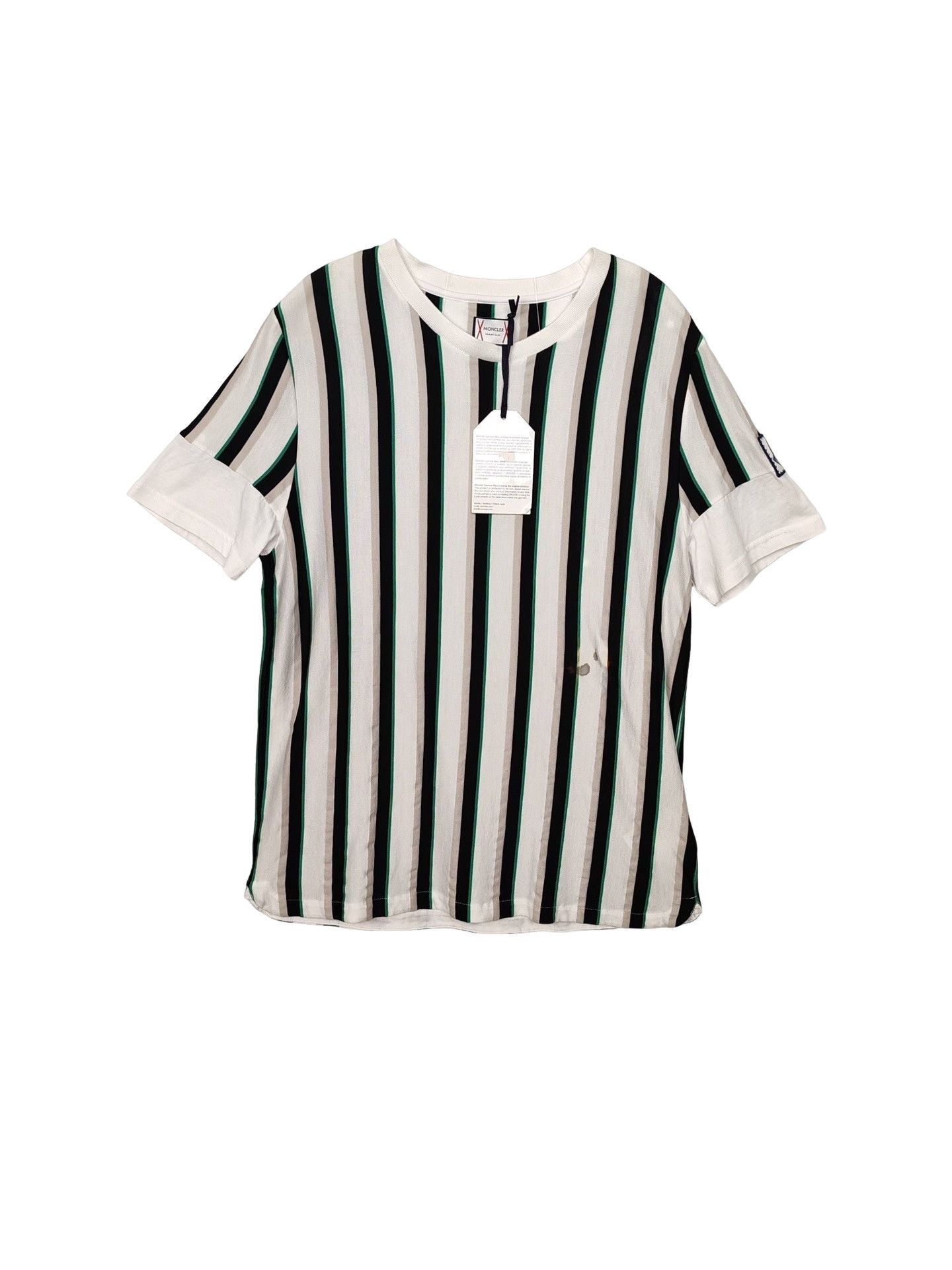 Moncler Gamme Bleu Moncler Gamme Bleu Striped T-Shirt Size XL Size US XL / EU 56 / 4 - 1 Thumbnail