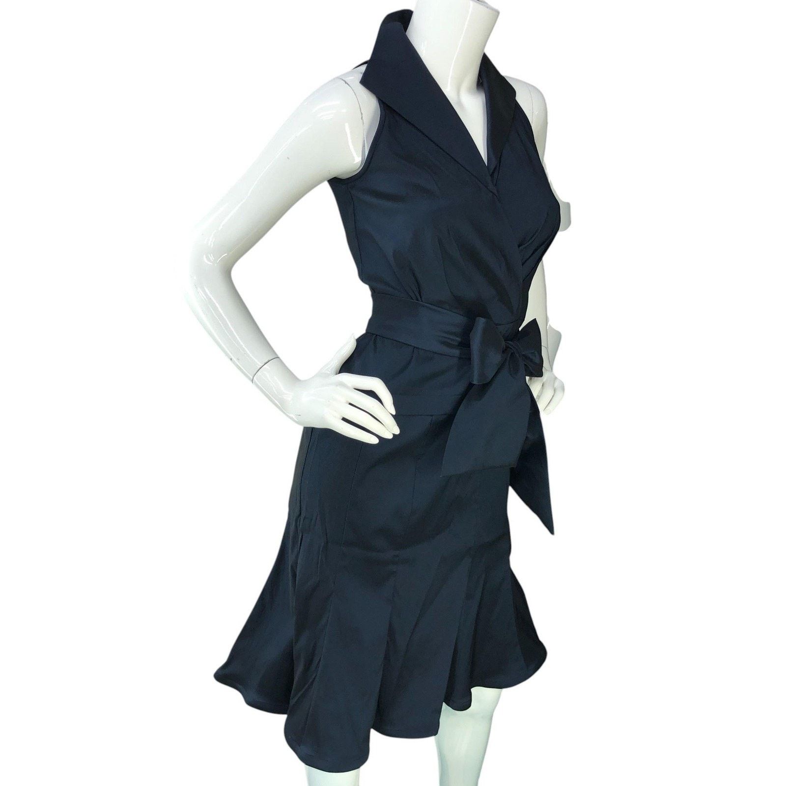 Tadashi Shoji Tadashi Collection Dress 2 Sleeveless Fit & Flare Bow Collar Size XS / US 0-2 / IT 36-38 - 10 Thumbnail