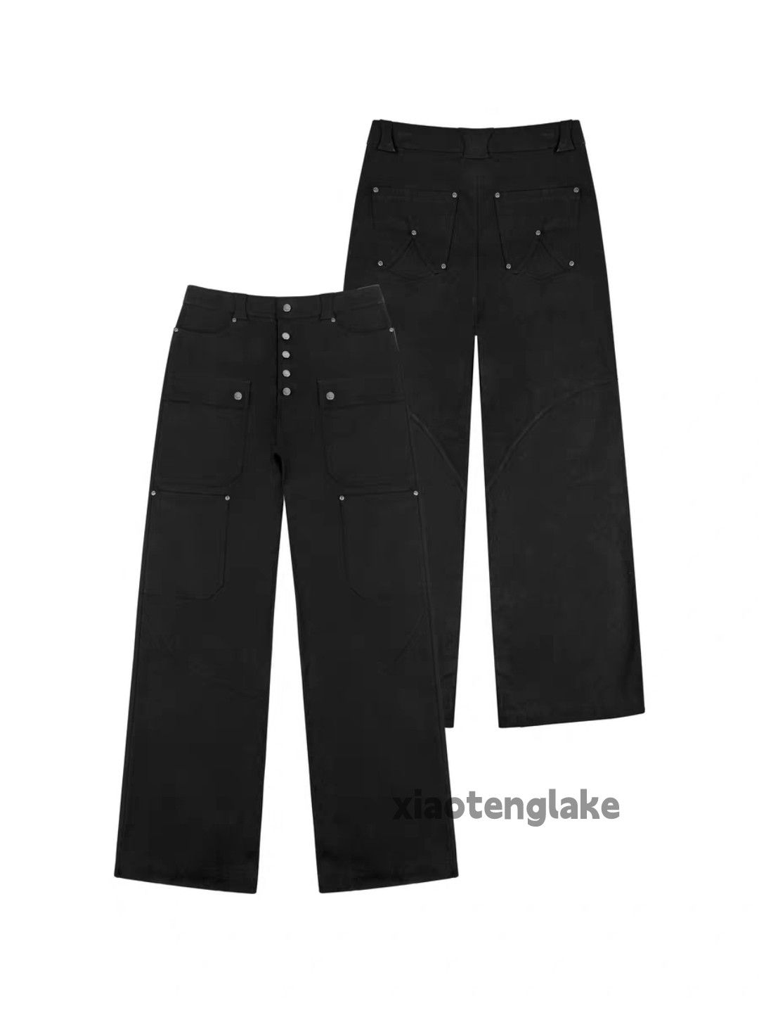 Designer Unisex outdoor utility loose baggy skate hiphop pants Size US 32 / EU 48 - 2 Thumbnail