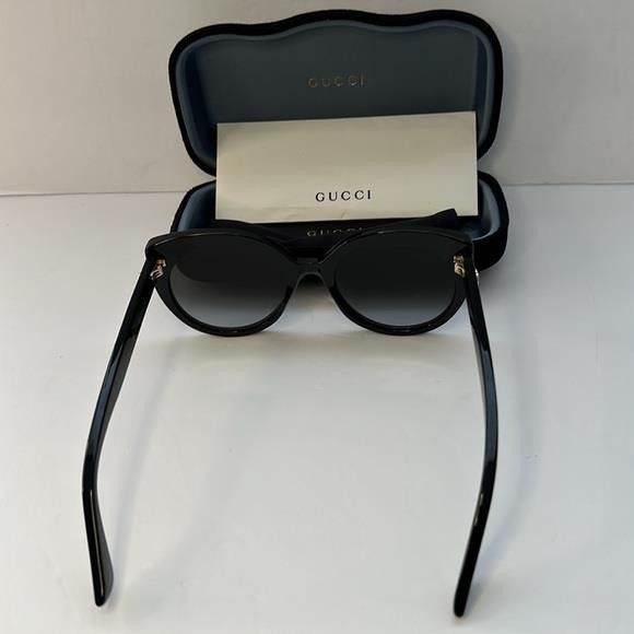 Gucci New Authentic Gucci Cat Eye Black/Grey 55 mm Women's Sunglas Size ONE SIZE - 2 Thumbnail