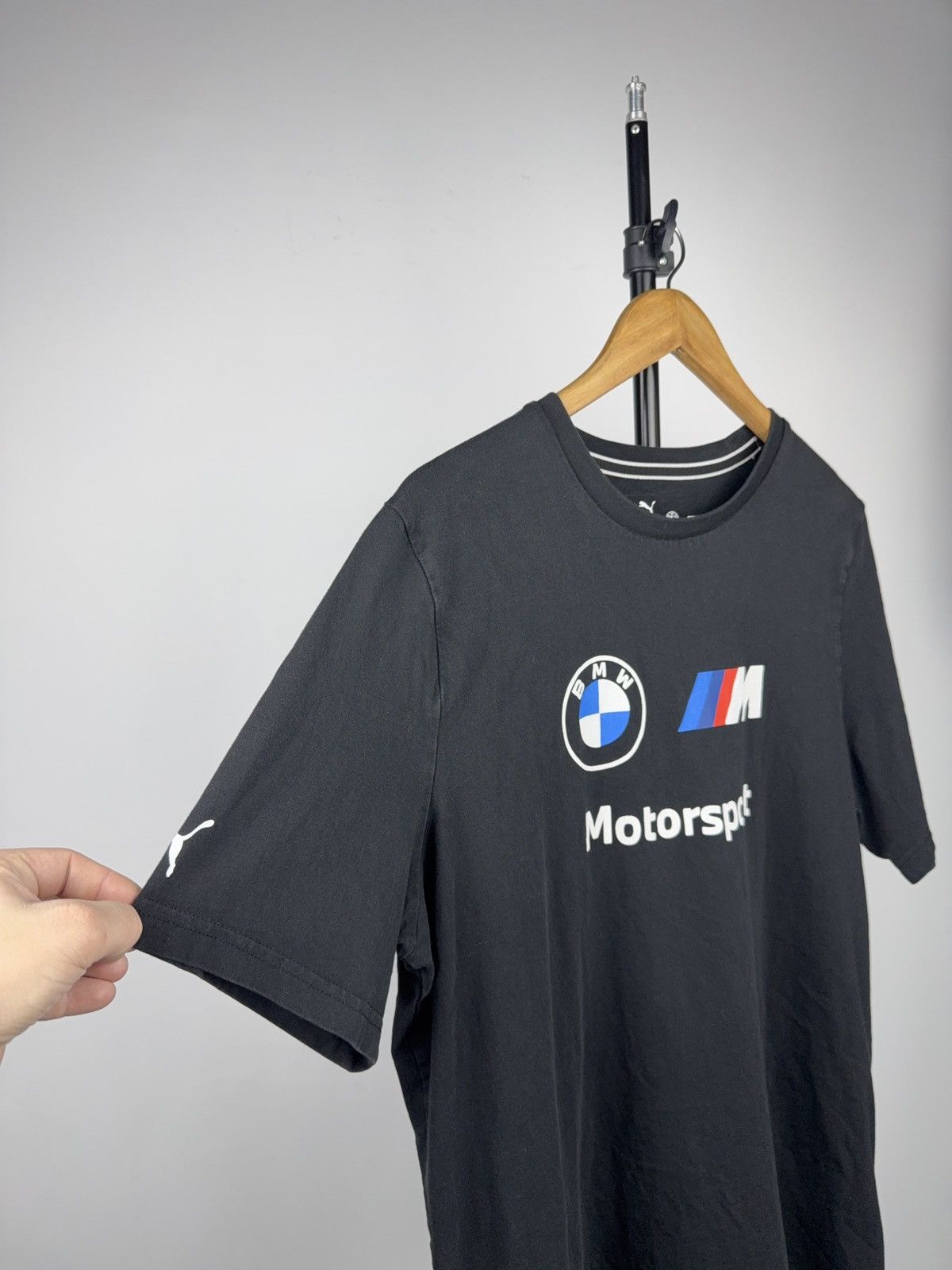 BMW BMW M Motorsport Racing Logo Puma Graphic T-Shirt Black XL Size US XL / EU 56 / 4 - 8 Thumbnail