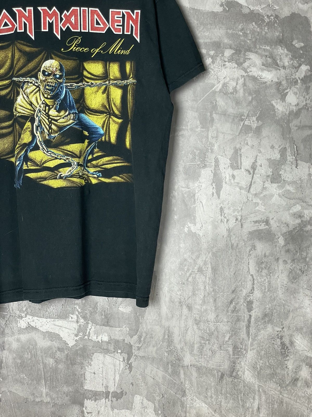 Band Tees × Iron Maiden × Vintage Iron Maiden 00s Vintage Piece Of Mind Rock Metal Album Tee Size US L / EU 52-54 / 3 - 5 Thumbnail