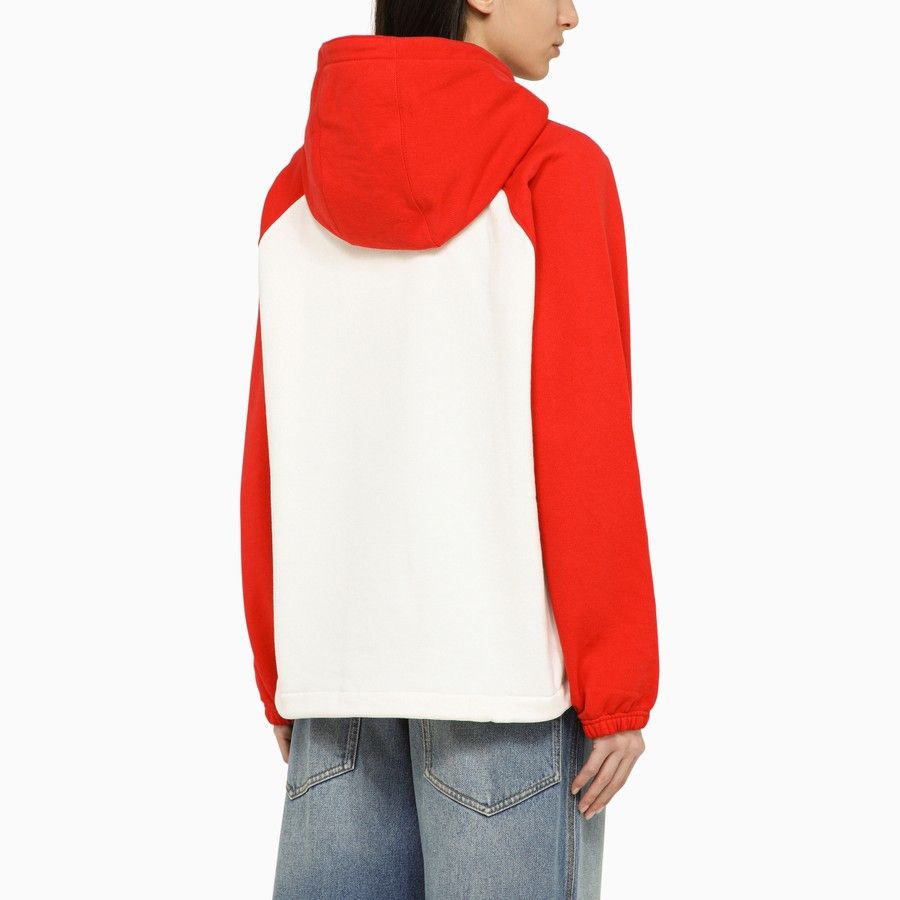 Gucci o1d2blof0824 Sweatshirt With Cotton Logo in Red & White Size XXS / US 00 / IT 34 - 3 Thumbnail