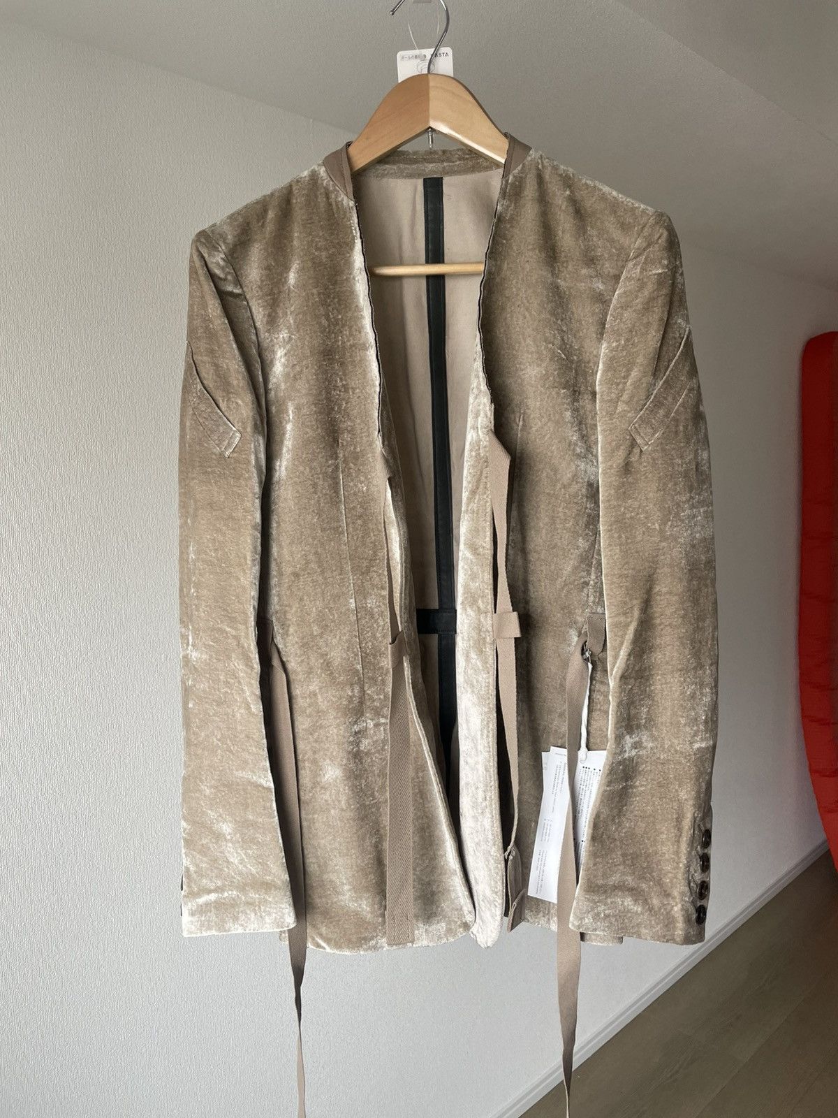 Takahiromiyashita The Soloist. 17FW Silk Collarless Jacket Size US S / EU 44-46 / 1 - 1 Thumbnail