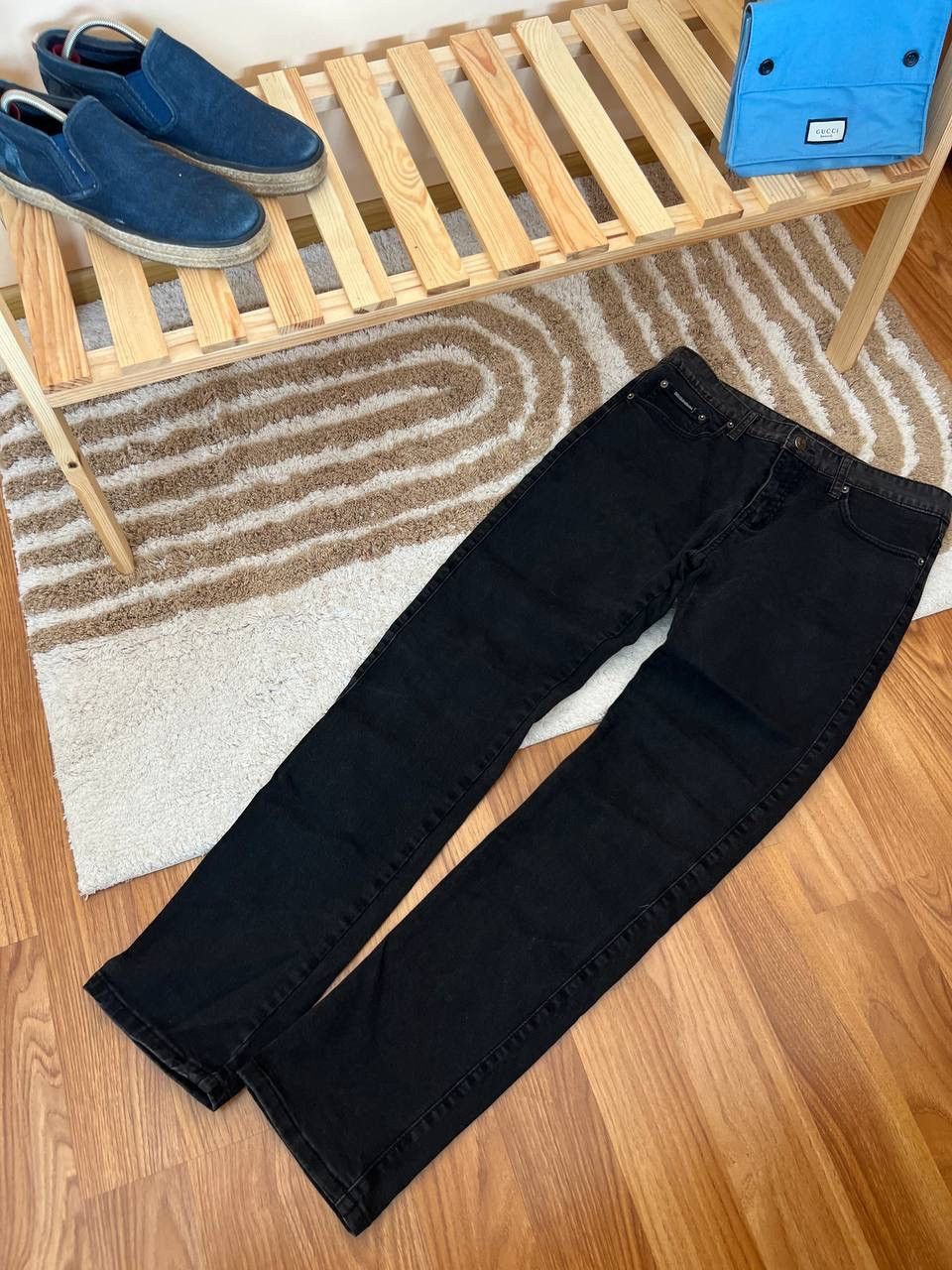 Dolce & Gabbana DOLCE GABBANA BLACK JEANS PANTS VINTAGE Size 33" - 1 Thumbnail