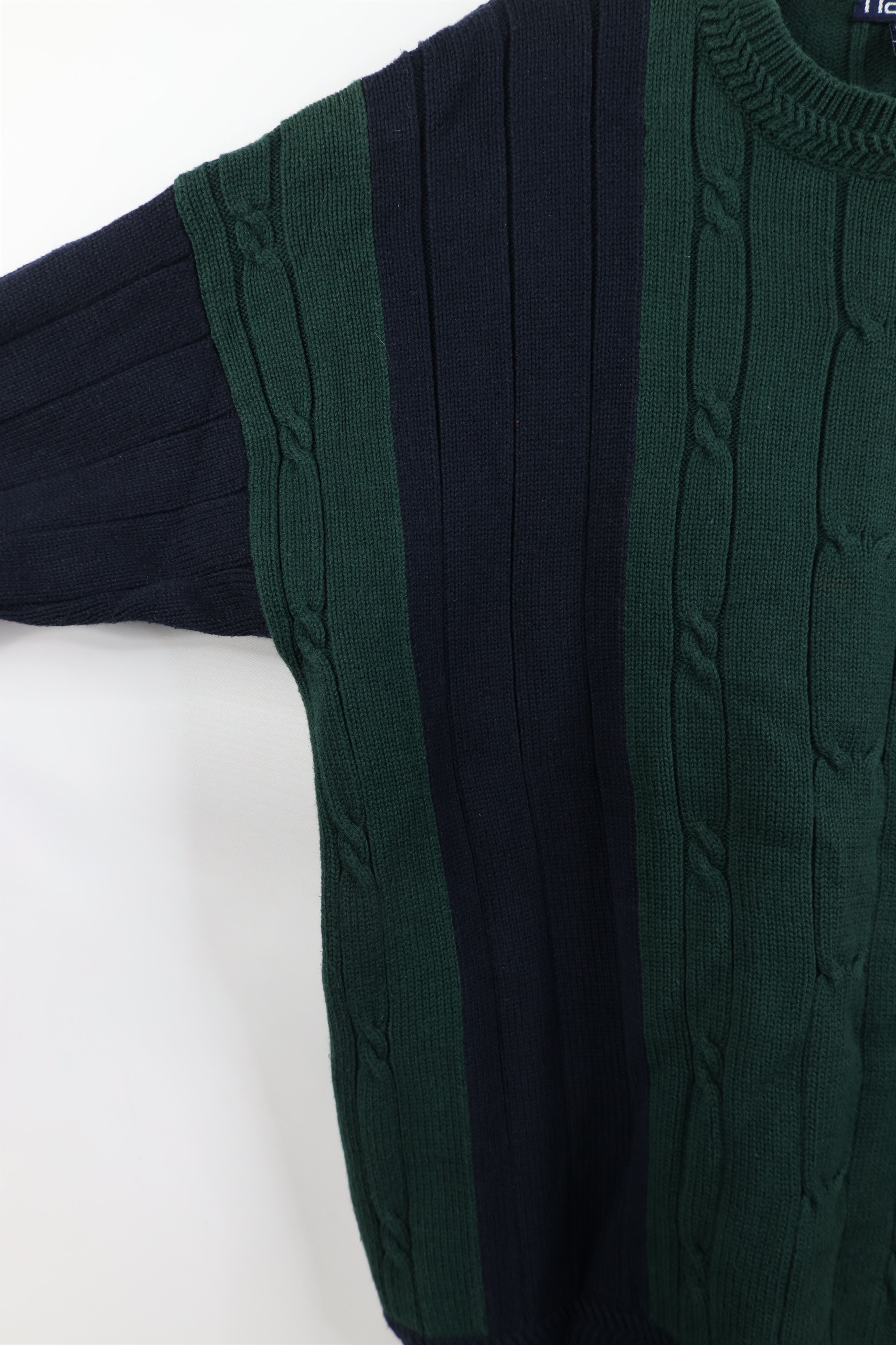 Nautica Vintage 90s Nautica Cable Knit Crewneck Sweater Cotton Size US S / EU 44-46 / 1 - 6 Thumbnail