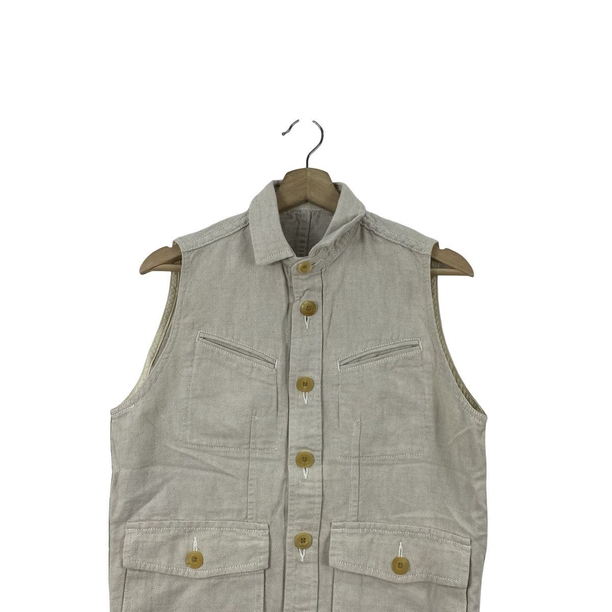 Vintage Vintage TOKISHIRAZU Utility Vest Canvas Pocket Workwear Size S / US 4 / IT 40 - 2 Thumbnail