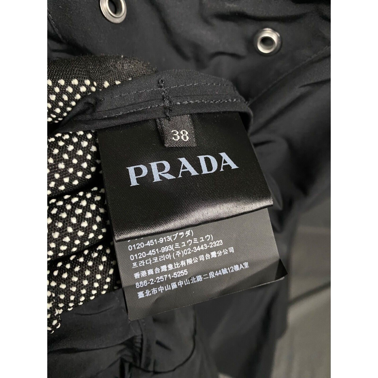Prada MINT! Prada RECENT Women's Black Long OverCoat Size 38 Size XS / US 0-2 / IT 36-38 - 10 Thumbnail
