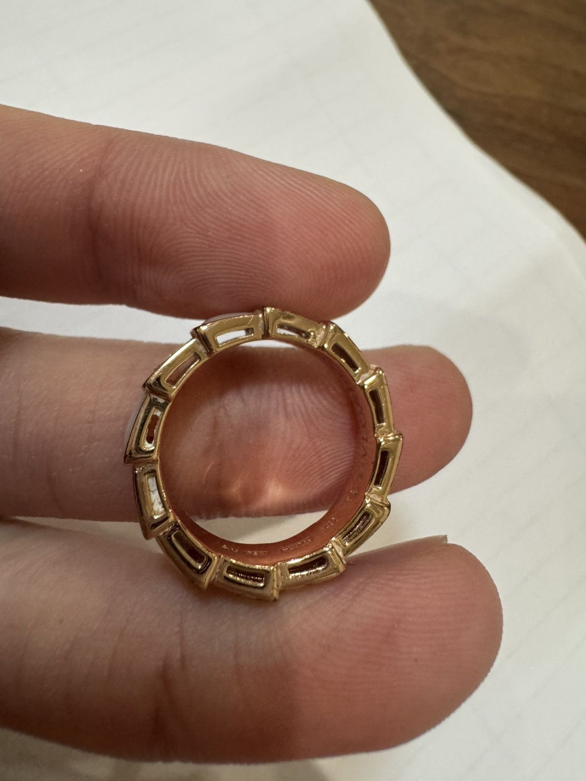 Bvlgari Serpenti Viper 18 kt rose gold ring Size ONE SIZE - 7 Thumbnail