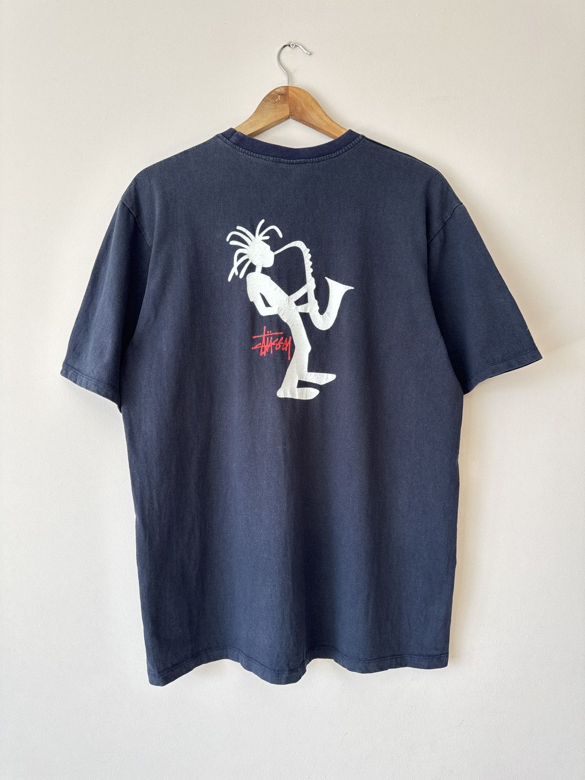 Stussy Vintage Stussy 90’s Rasta Jazzman Saxophone T-shirt Rare Tee Size US L / EU 52-54 / 3 - 1 Thumbnail