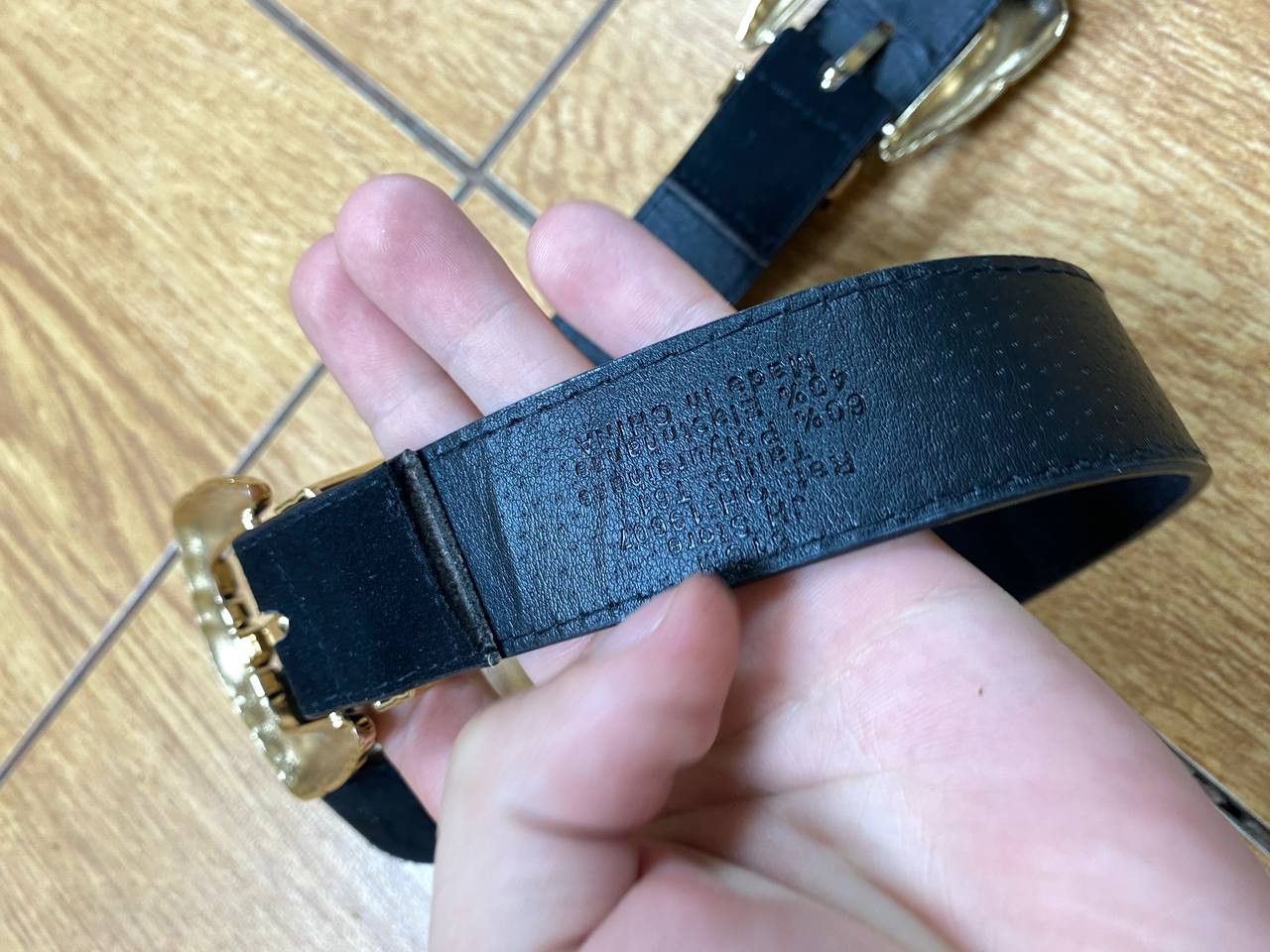 Vintage leather vintage belt y2k Size ONE SIZE - 2 Thumbnail