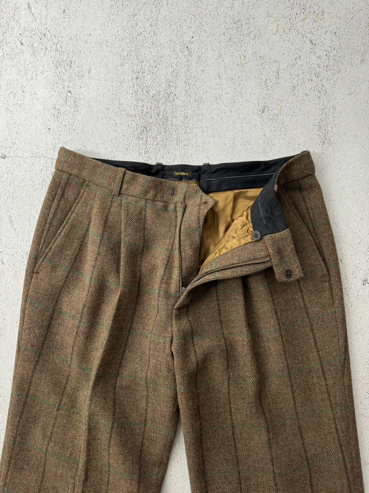 Holland & Holland × Japanese Brand Holland & Holland London Harrow Tweed Wool Pants Size US 34 / EU 50 - 2 Thumbnail