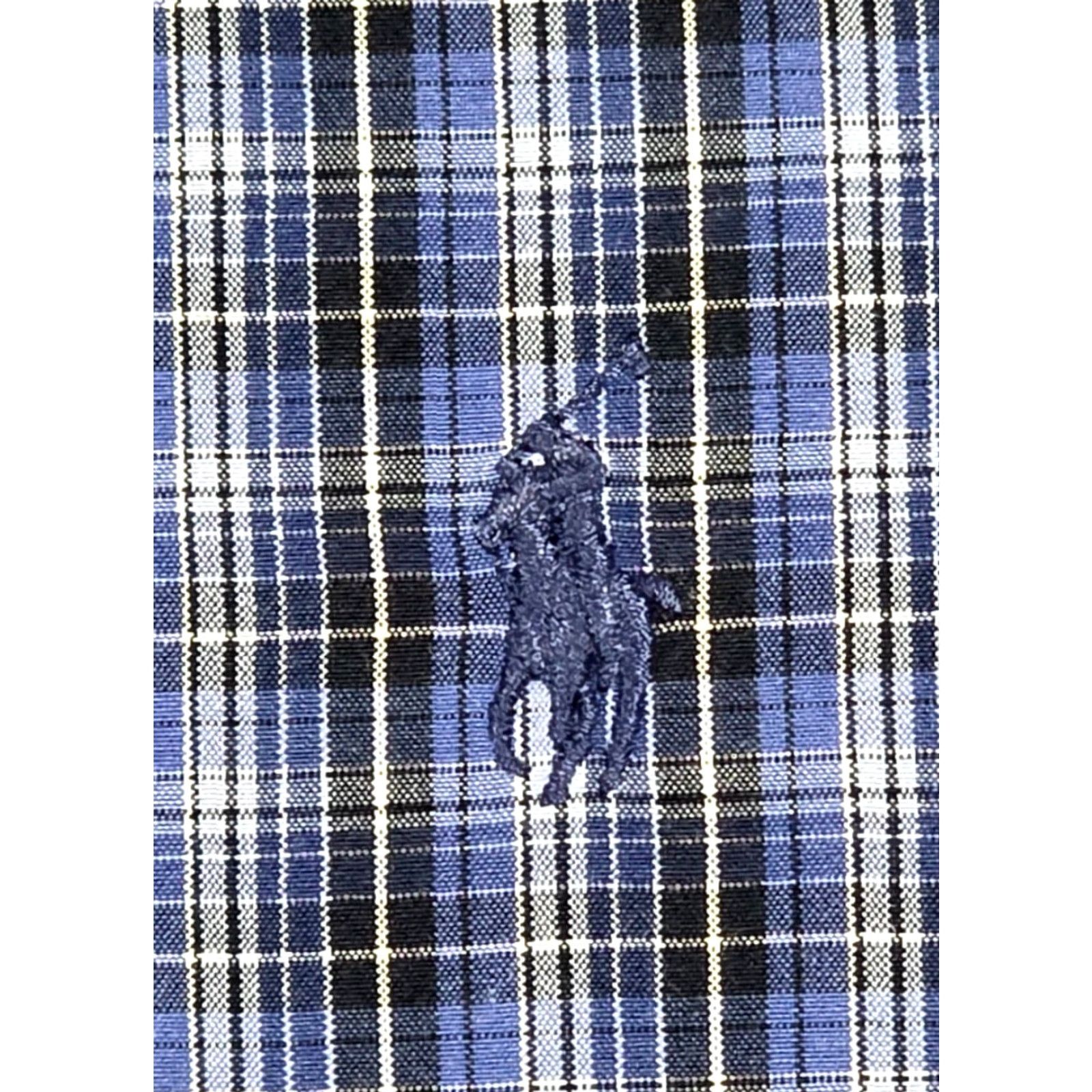 Polo Ralph Lauren VTG Polo Ralph Lauren Long Sleeve Twill Button Up Plaid Blue Shirt Mens M Blake Size US M / EU 48-50 / 2 - 7 Thumbnail