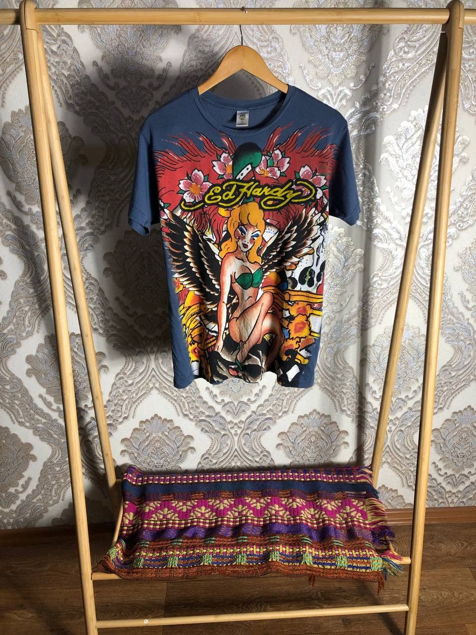 Ed Hardy × Vintage VERY RARE ED HARDY BY CHRISTIAN AUDIGIER DESIGNER T-SHIRT Size US S / EU 44-46 / 1 - 1 Thumbnail