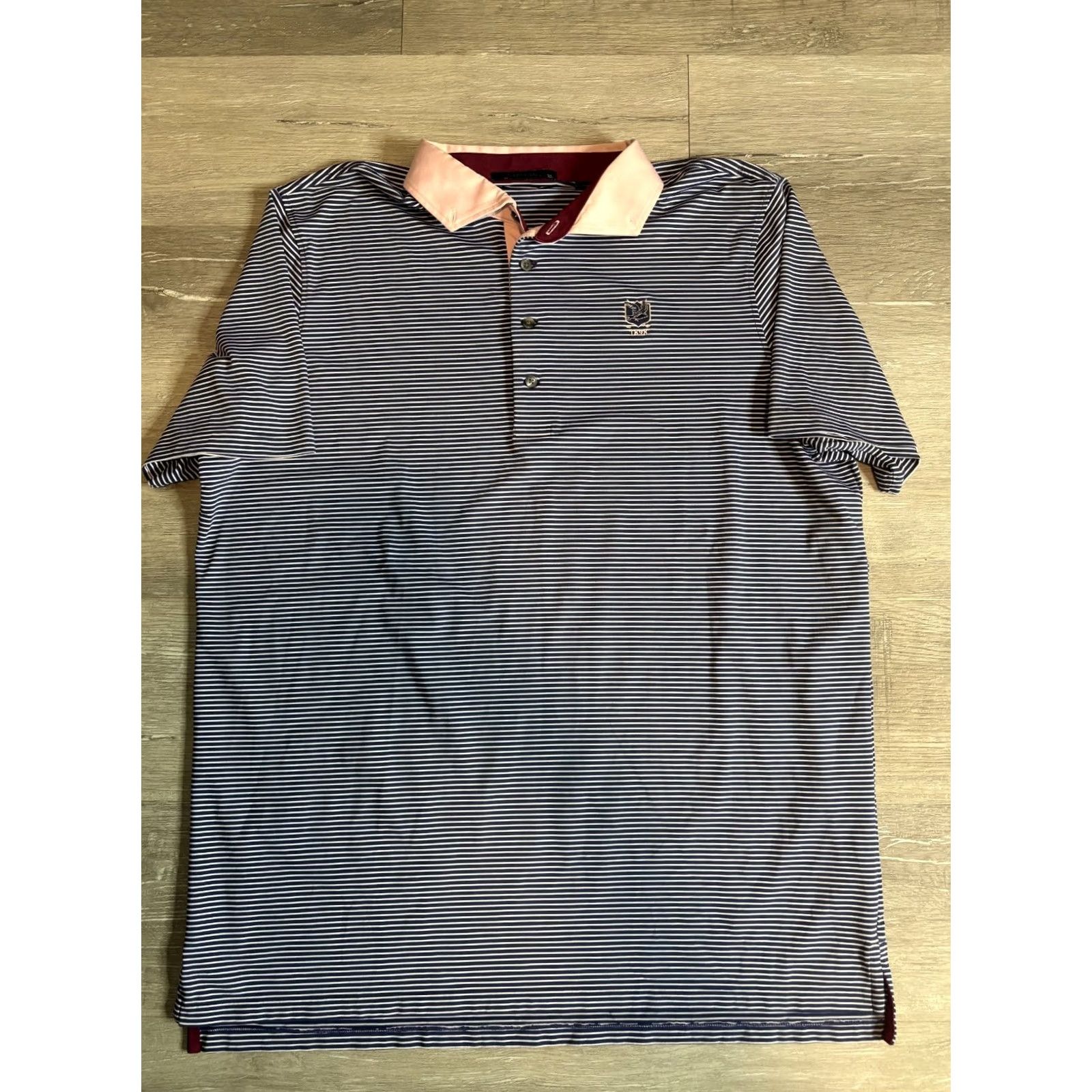 Vintage Greyson Polo Shirt Mens XL Striped Golf Performance Short Sleeve Polo Shirt Greyson Mens XL Striped Polo Shirt Size US XL / EU 56 / 4 - 4 Thumbnail