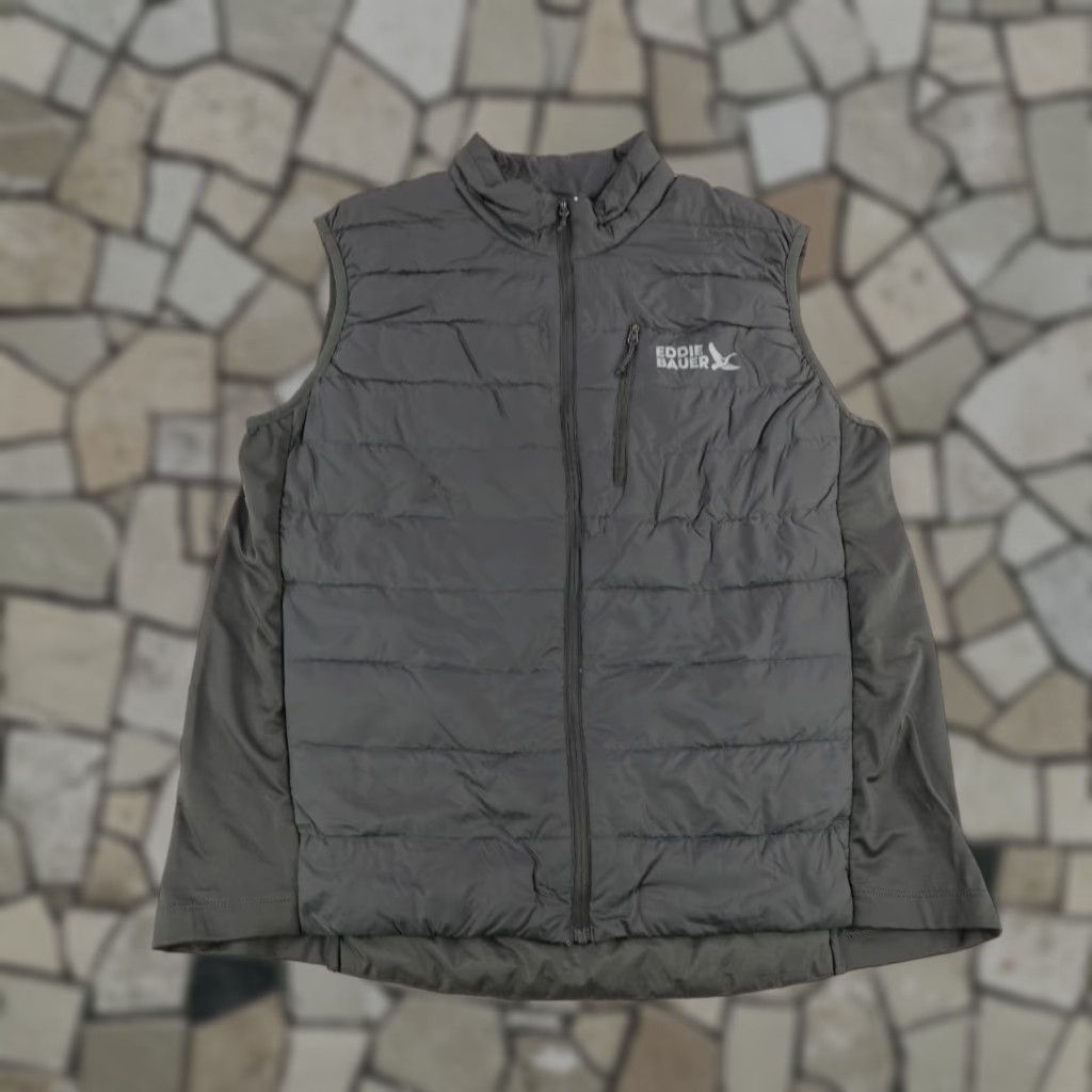 Eddie Bauer Eddie Bauer Vest Mens Large Black Down 550 Puffer Quilted Full Zip Insulated Vest Size US L / EU 52-54 / 3 - 1 Thumbnail