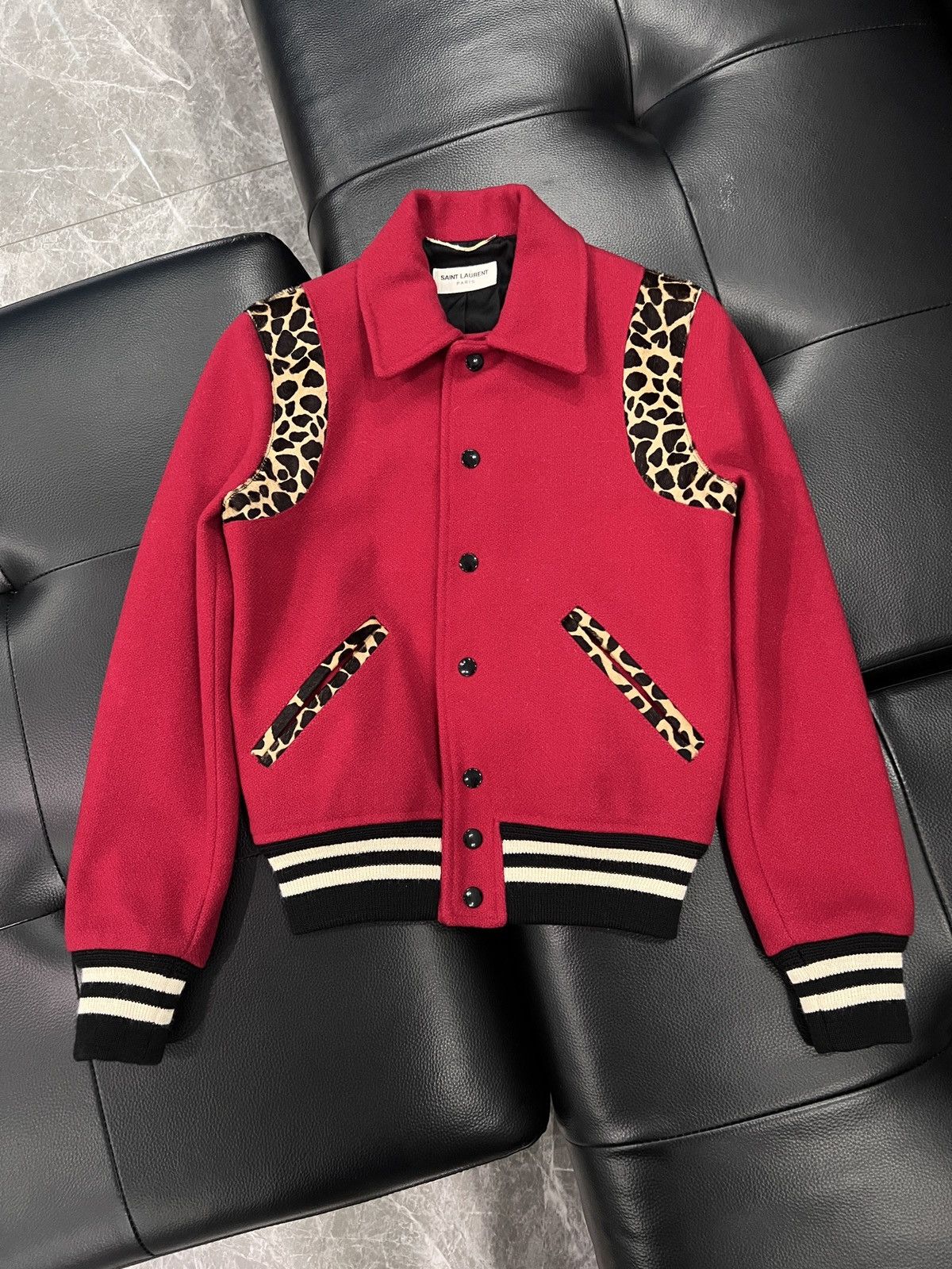 Saint Laurent Paris Saint Laurent Paris by Hedi Slimane FW14 Runway Leopard Pane Size US XXS / EU 40 - 1 Thumbnail