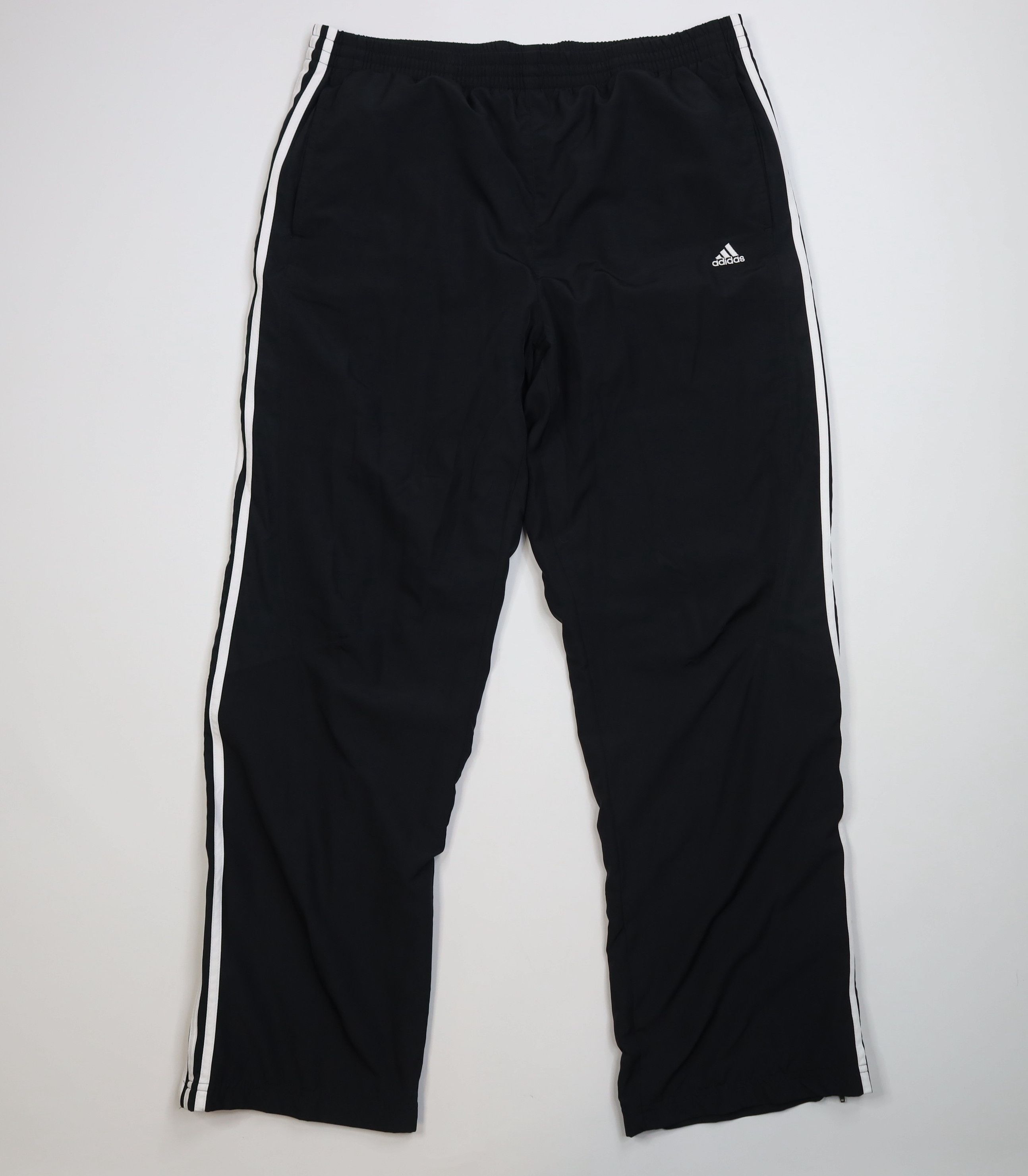 Adidas Vintage 90s Y2K Adidas Wide Leg Windbreaker Pants Black Size US 38 / EU 54 - 1 Thumbnail