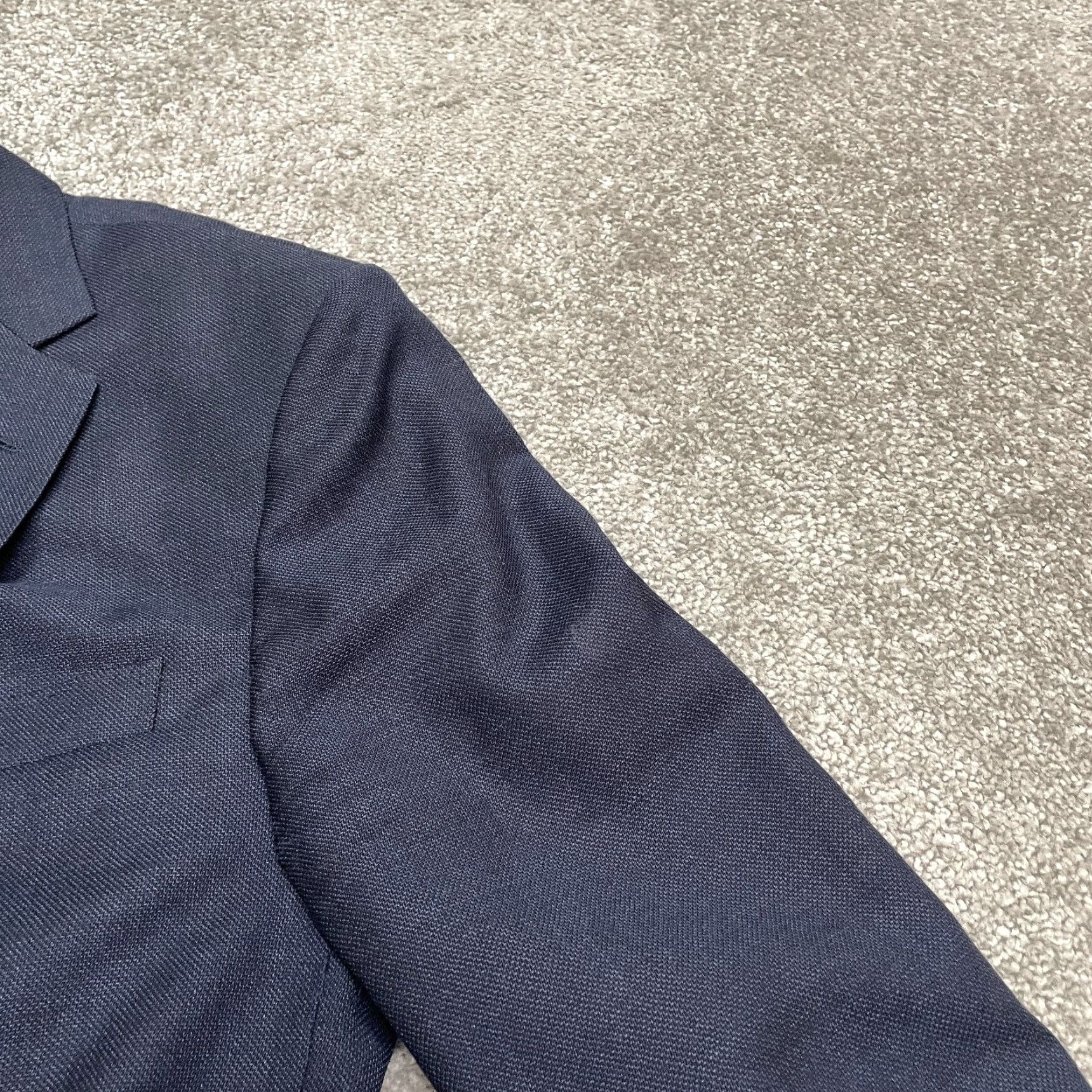 Ermenegildo Zegna Zegna Blazer Mens 8-52C Navy Blue Italy Style Sport Coat Formal Size 42R - 7 Thumbnail