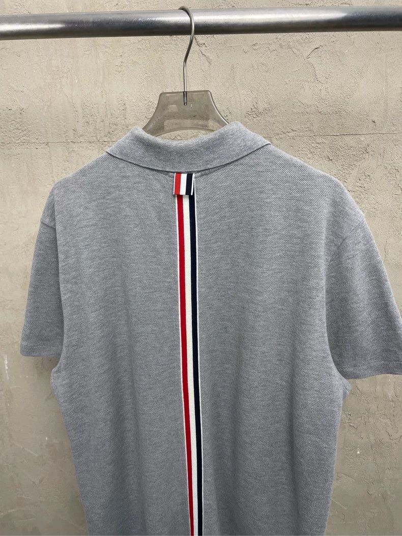 Thom Browne Thom browne Gray back color stripe Polo short sleeves 2504- Size US M / EU 48-50 / 2 - 4 Thumbnail