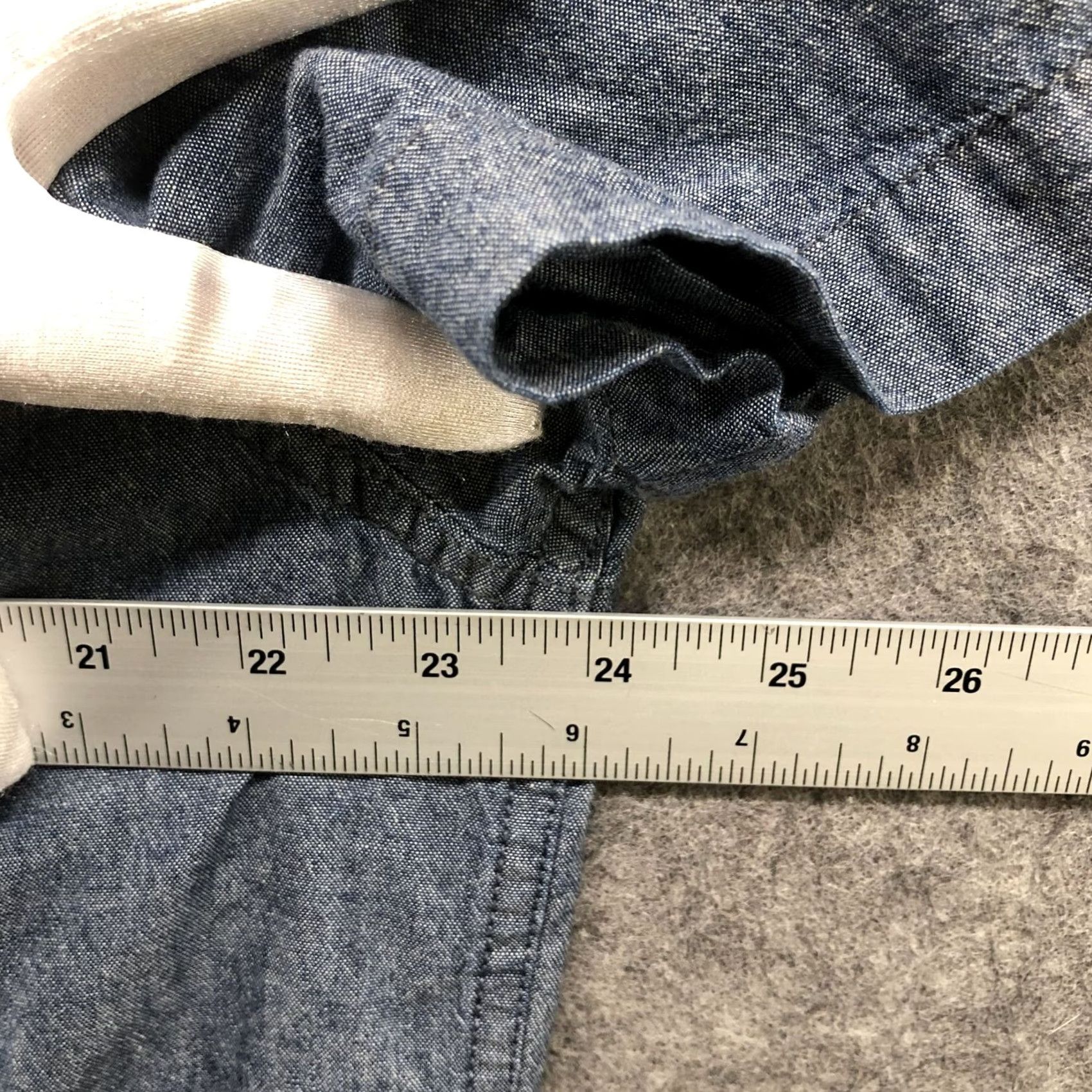Calvin Klein Calvin Klein Utility Shirt Mens XL Blue Cotton Flap Pocket Button Up Western Size US XL / EU 56 / 4 - 6 Thumbnail