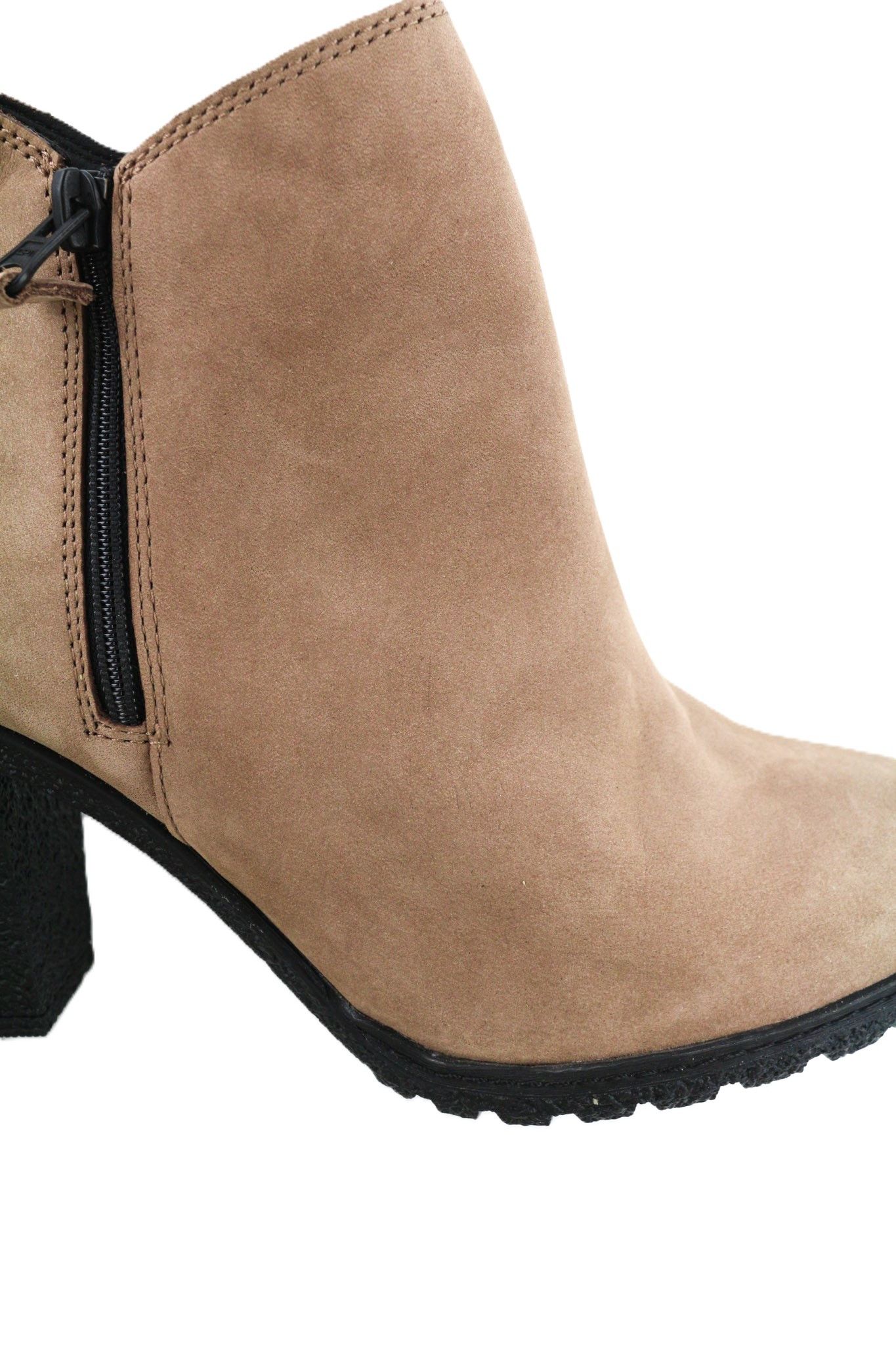Timberland A2JJK-A6034 EU38/39 Brown Leather Ankle Heels 81141 Size US 8 / IT 38 - 13 Thumbnail