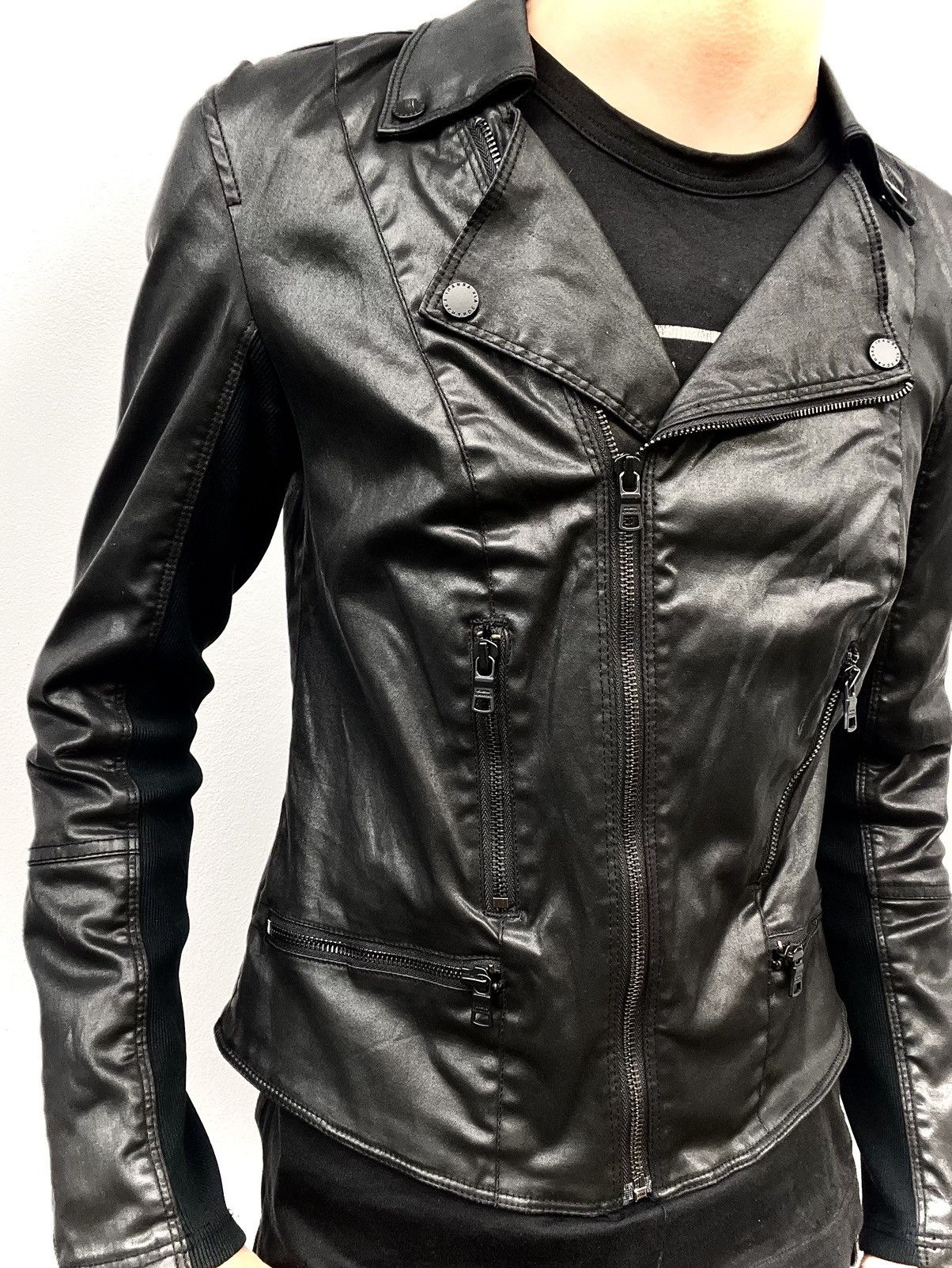 Armani Exchange 2000 Armani Exchange Biker Jacket Size US M / EU 48-50 / 2 - 3 Thumbnail