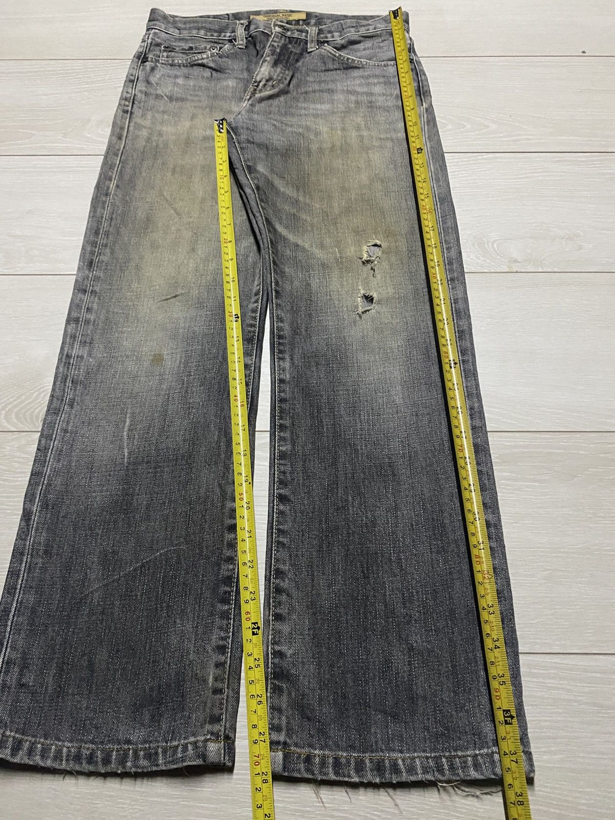 Undercover × Uniqlo Vintage Japanese Brand Uniqlo S002 Mud Wash Distressed Jeans Size US 29 - 14 Thumbnail