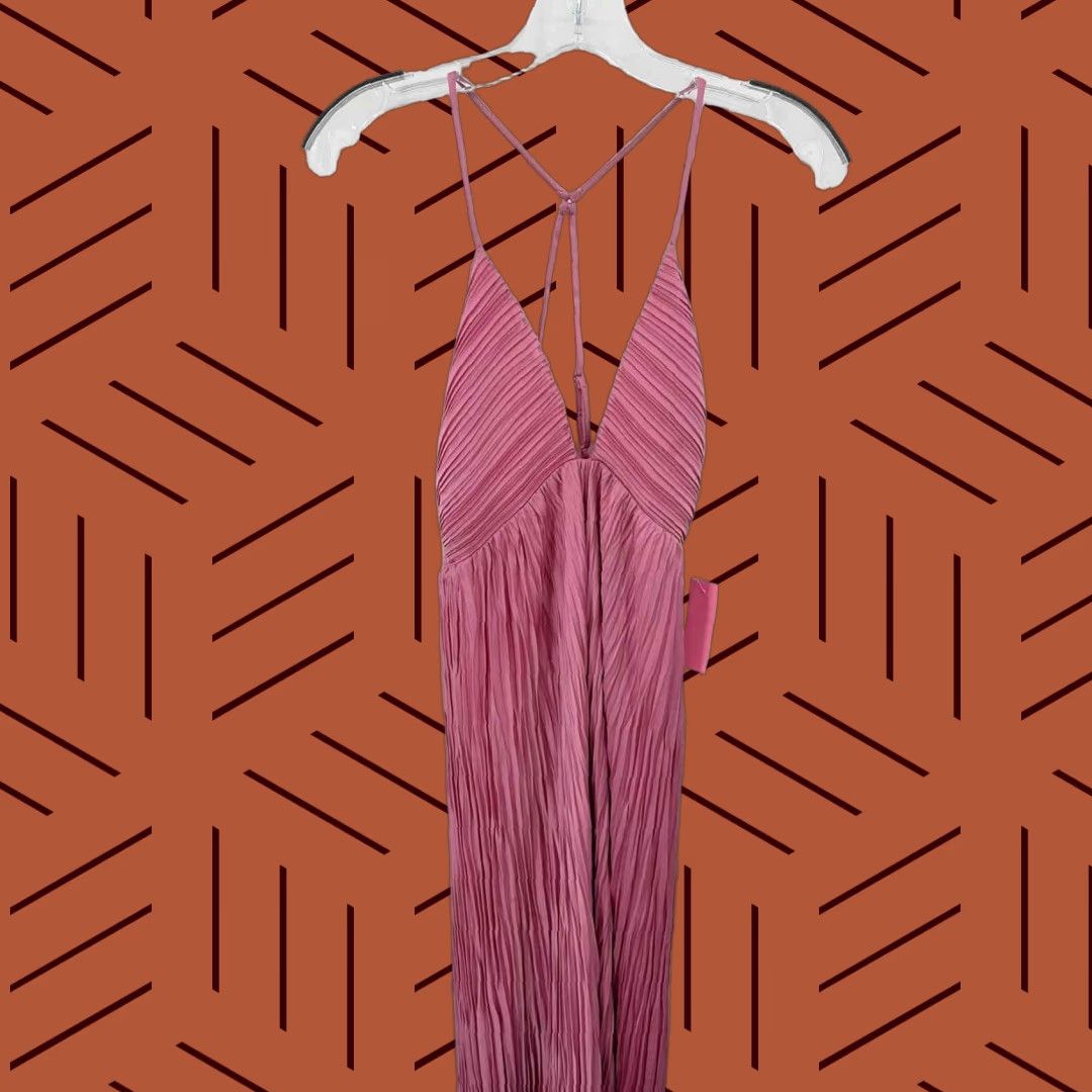 Pre-Owned ALC Pink Size 4 Shift Midi Sleeveless Dress