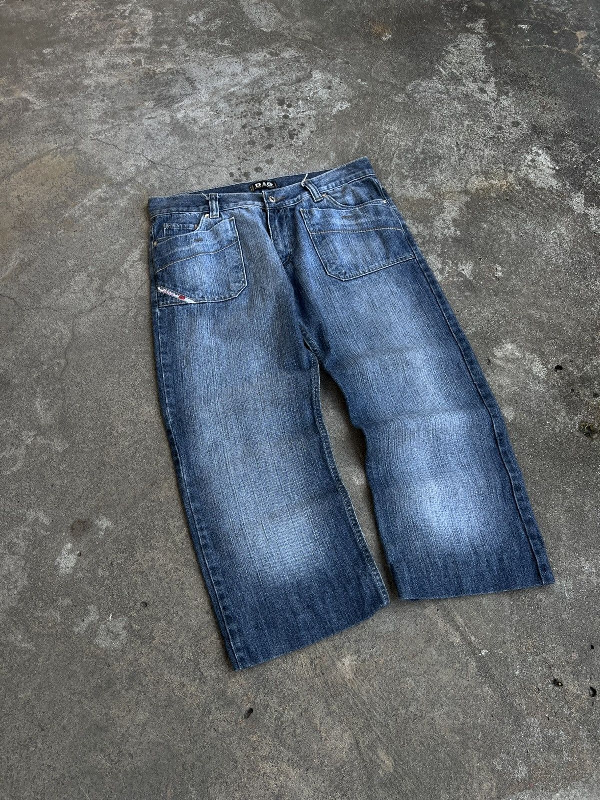 Dolce & Gabbana Crazy Vintage Dolce Gabbana Shorts Bridge Baggy Y2k Big Logo Size US 34 / EU 50 - 2 Thumbnail