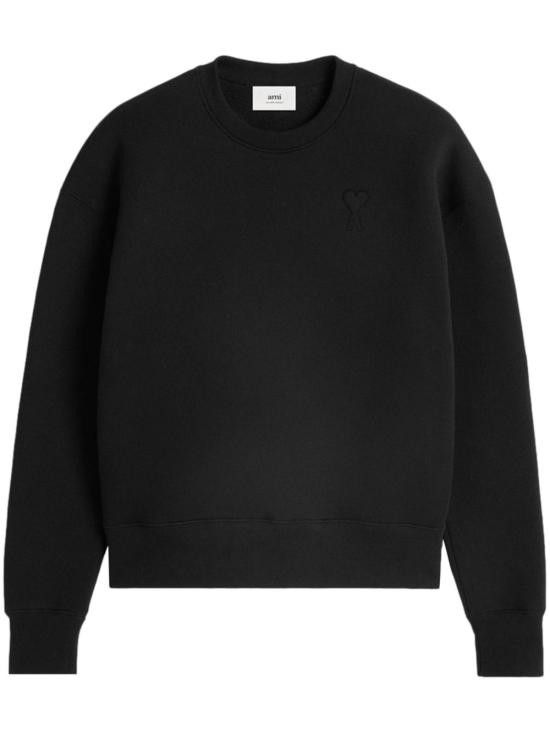 AMI AMI Men Sweater USW027 749001 Black Size US M / EU 48-50 / 2 - 1 Thumbnail