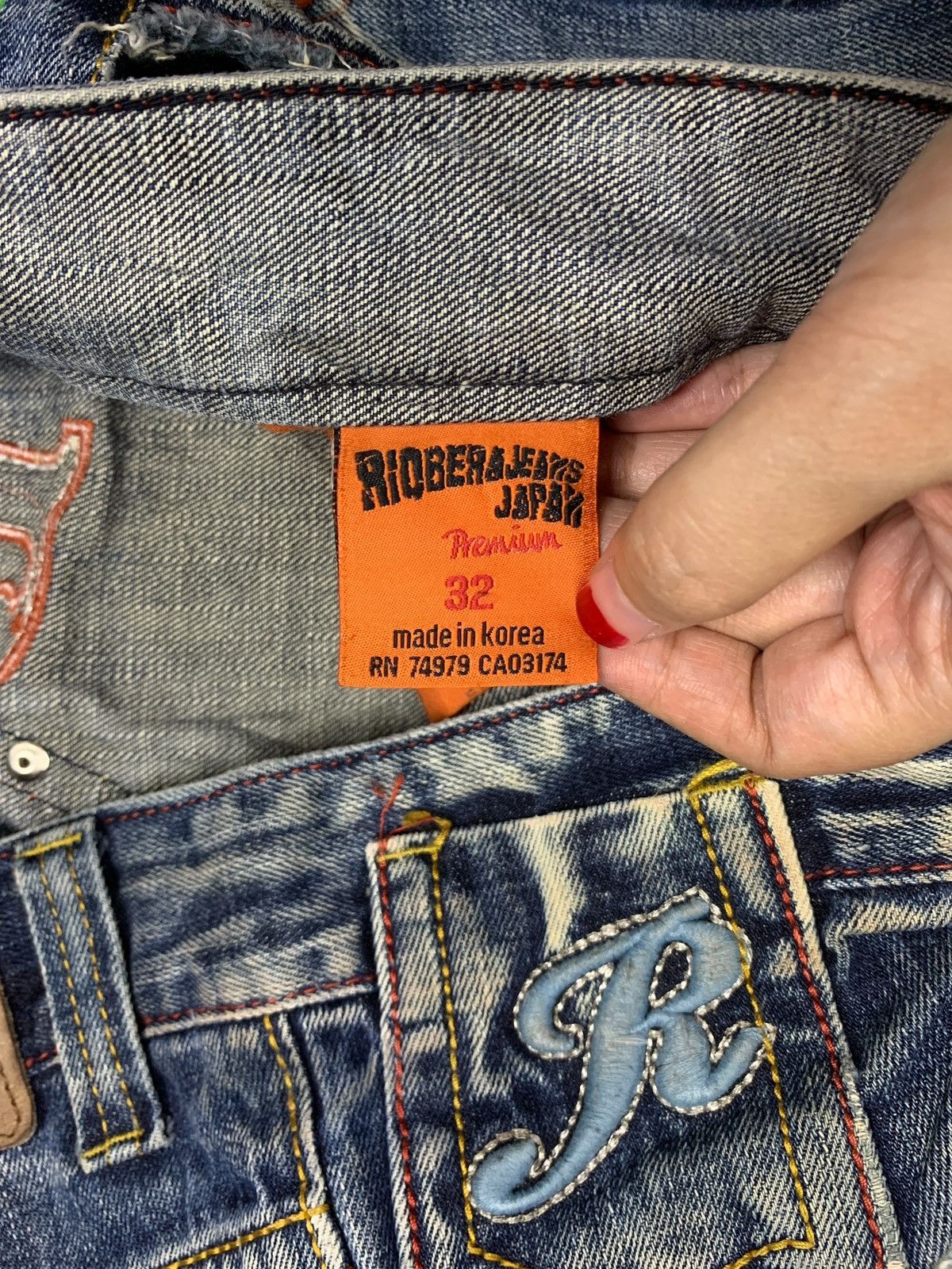 JNCO × Japanese Brand Vintage Japanese Brand Bleached Distressed Baggy Jeans Size 33" - 10 Thumbnail