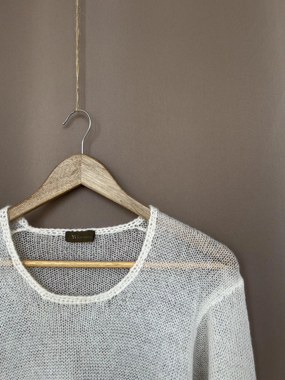 Y's for Men Y`s by Yohji Yamamoto Mesh Archive Wool Sweater Size 2 or M Size US M / EU 48-50 / 2 - 6 Thumbnail