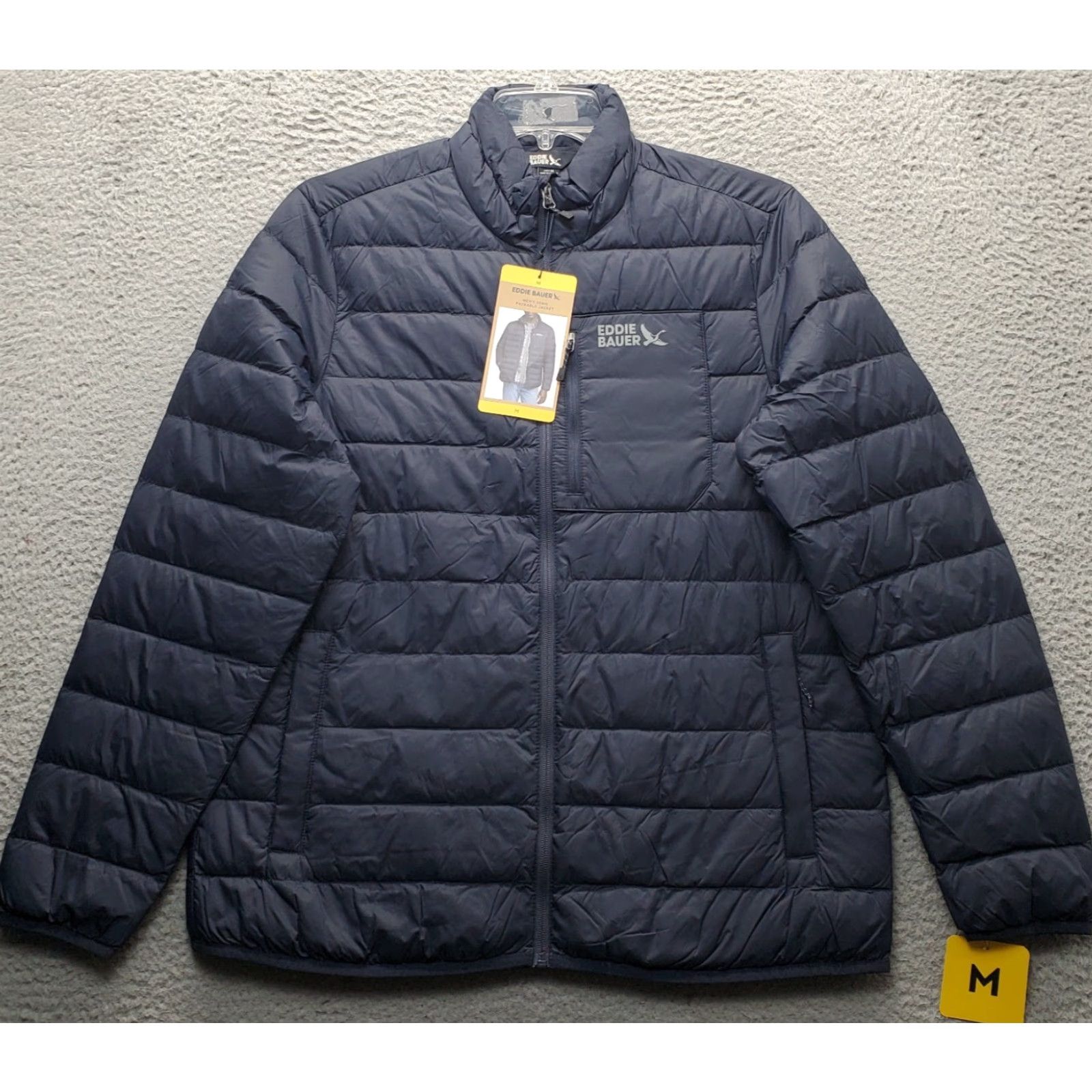 Eddie Bauer Eddie Bauer 650 Down Packable Travel Jacket Men M Navy Full Zip Lightweight Lightweight Packable Down Jacket Mens Navy Size US M / EU 48-50 / 2 - 2 Thumbnail