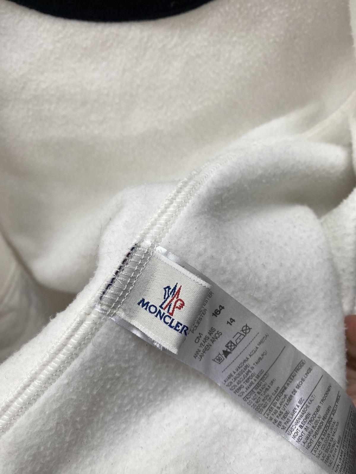 Moncler Vintage Moncler kids fleece zip hoodie Size US XXS / EU 40 - 12 Thumbnail