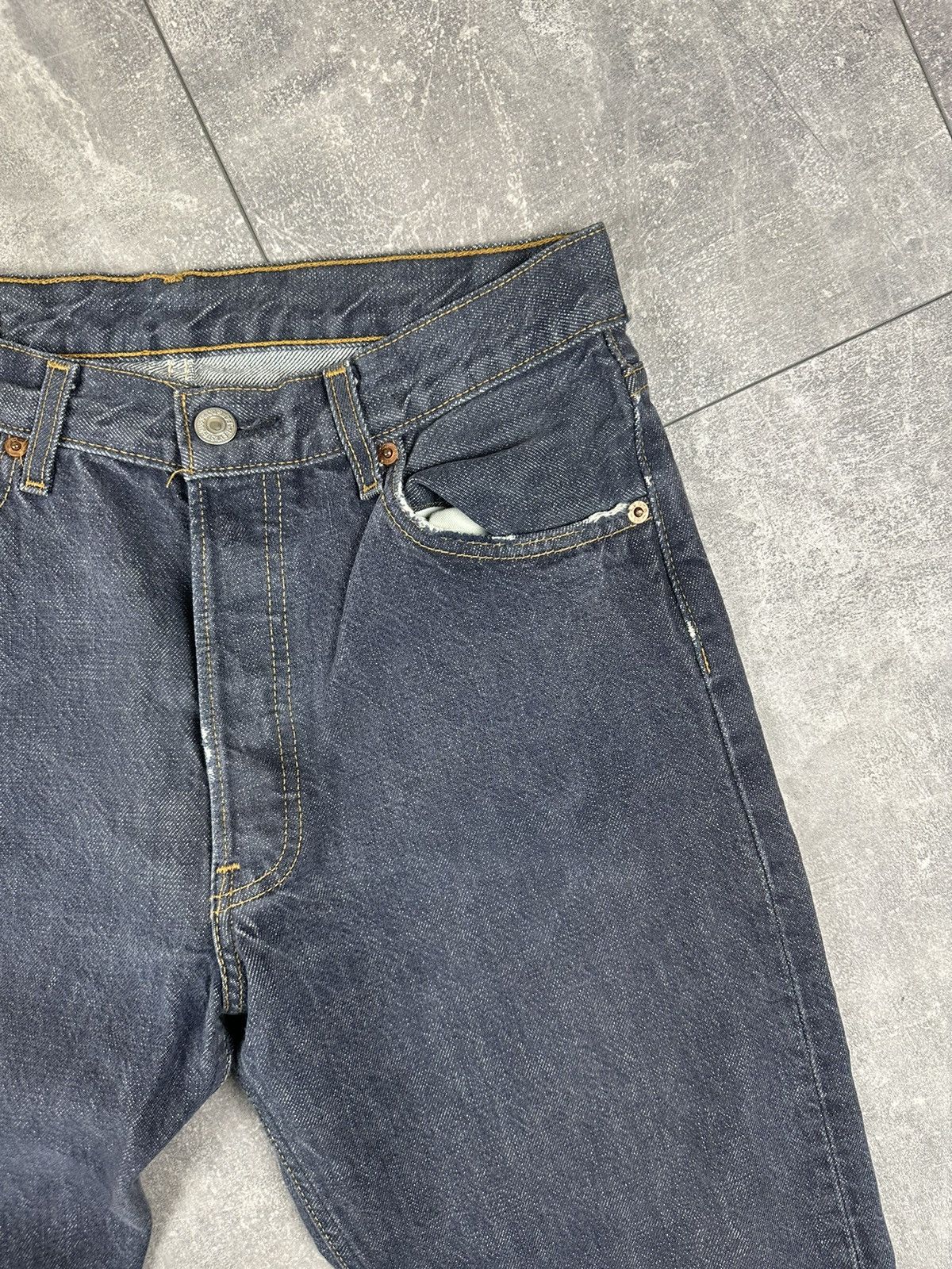 Levi's Levis 501 Silver Vintage Retro Denim Jeans Pants Size US 30 / EU 46 - 7 Thumbnail
