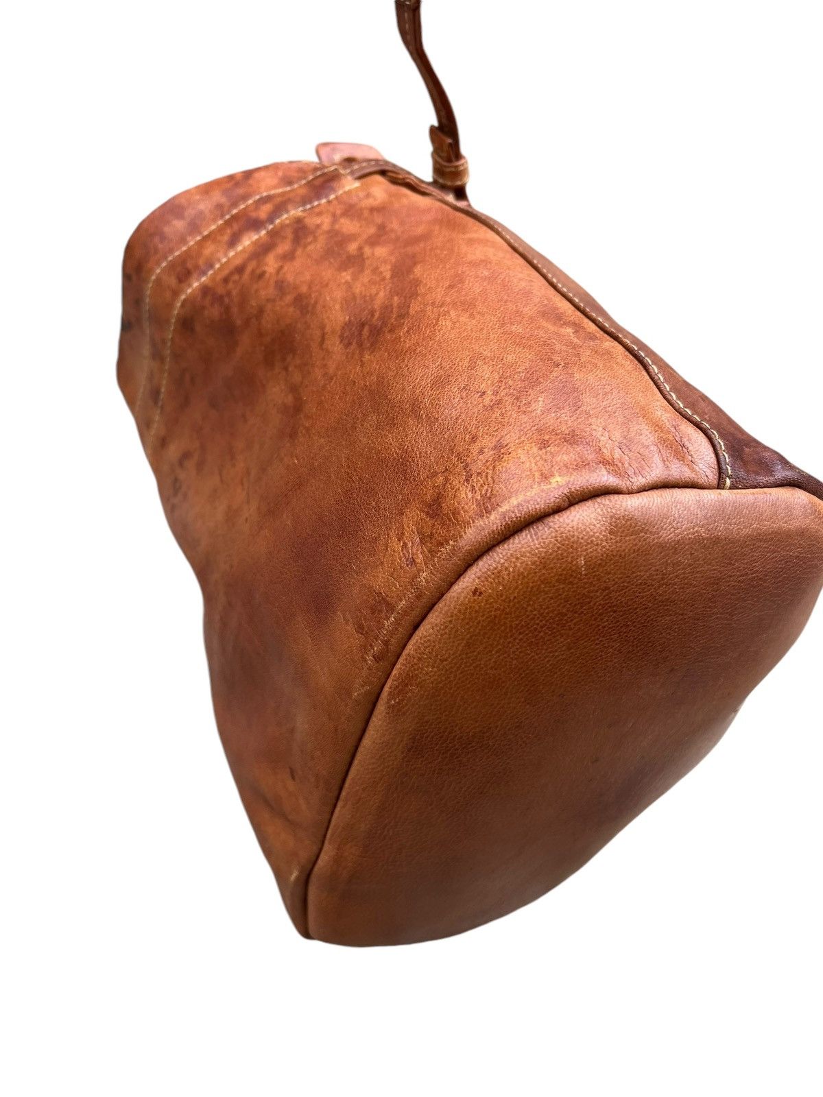 Leather Trashed Genten Japan Distress Patina Leather Bag Bucket Size ONE SIZE - 13 Thumbnail