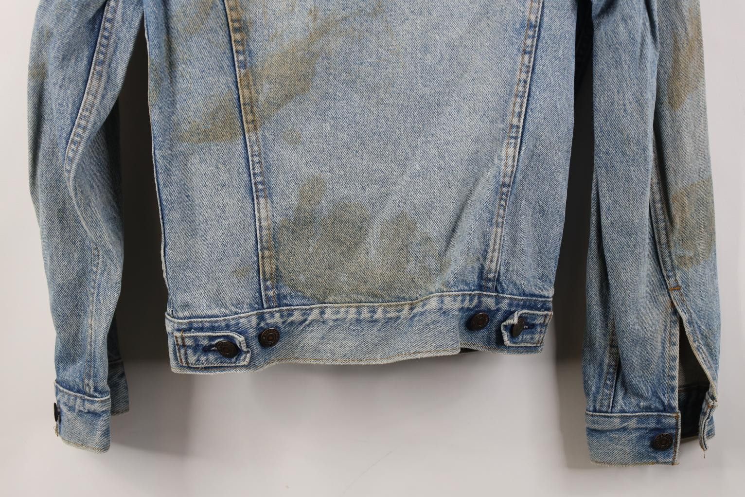 Levi's Vintage 80s Levis Denim Jean Trucker Jacket Blue USA Size US L / EU 52-54 / 3 - 18 Thumbnail