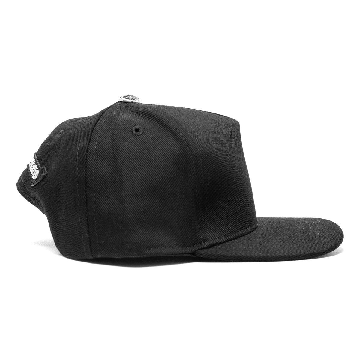 Chrome Hearts Embroidered Vertical Logo Baseball Hat Denim Black White Size ONE SIZE - 3 Thumbnail