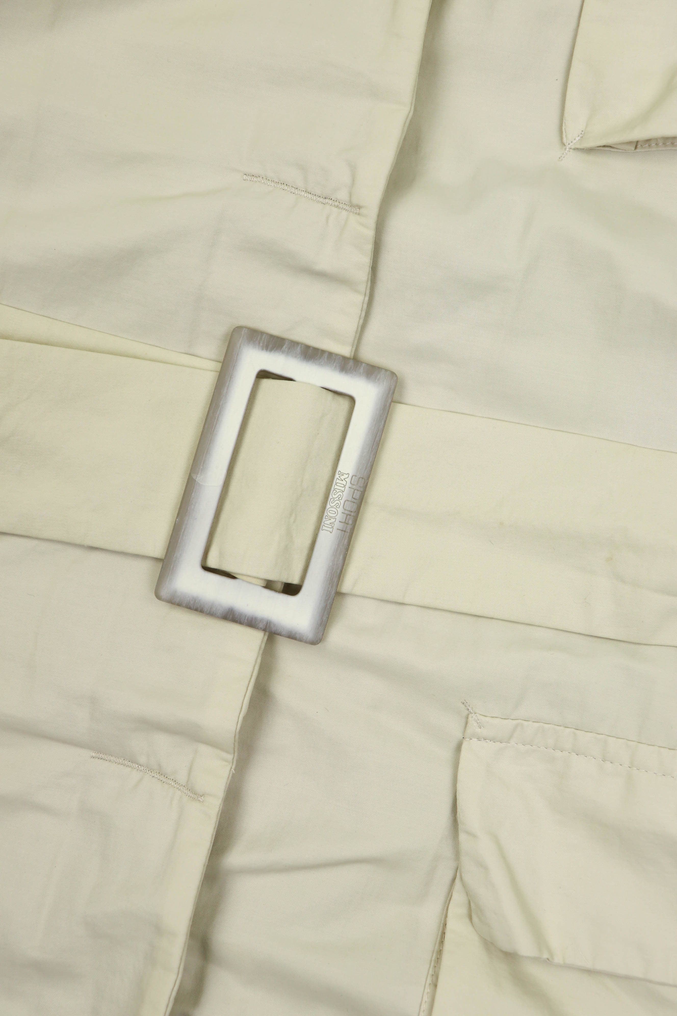 Missoni Missoni SPORT Vintage Cream White Hooded Belted Parka Jacket Size M / US 6-8 / IT 42-44 - 6 Thumbnail