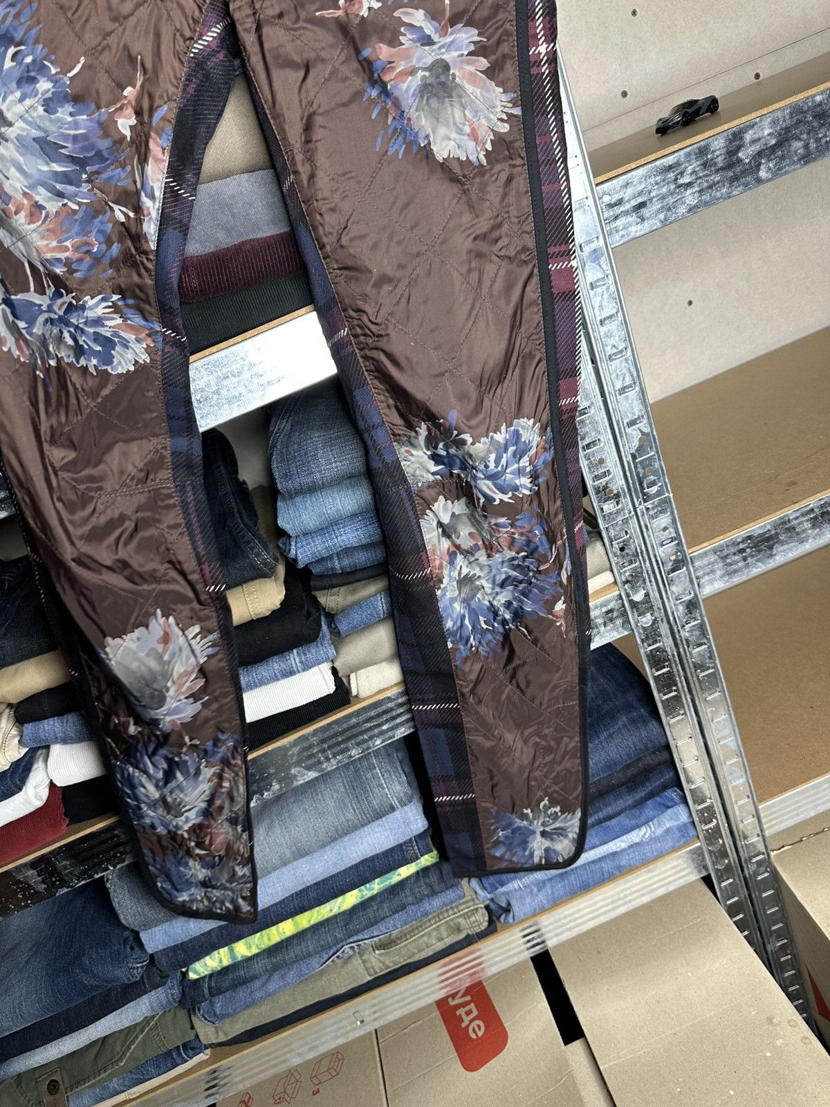 Dries Van Noten Dries Van Noten Quilted Floral Plaid Pants Size 36 Size 26" / US 2 / IT 38 - 6 Thumbnail