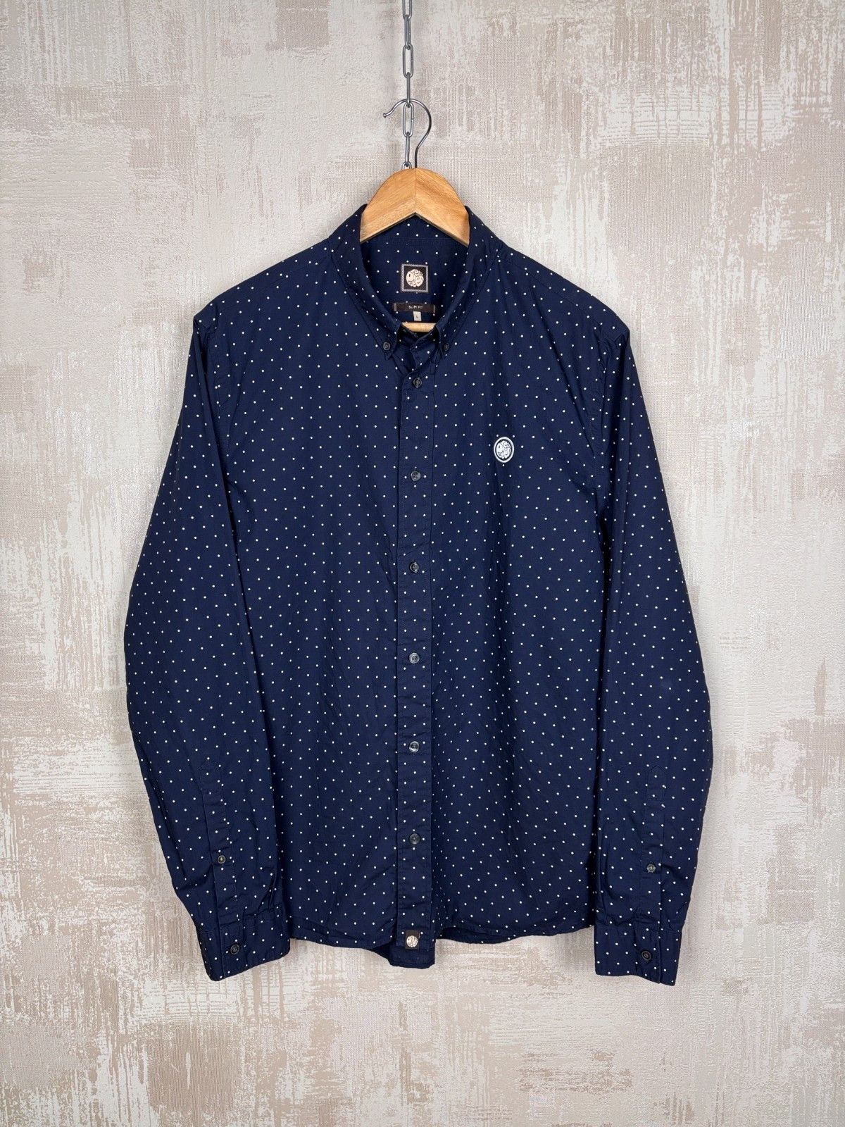 Pretty Green Pretty Green Polka Dot Shirt Long Sleeve Slim Fit Size US L / EU 52-54 / 3 - 9 Thumbnail