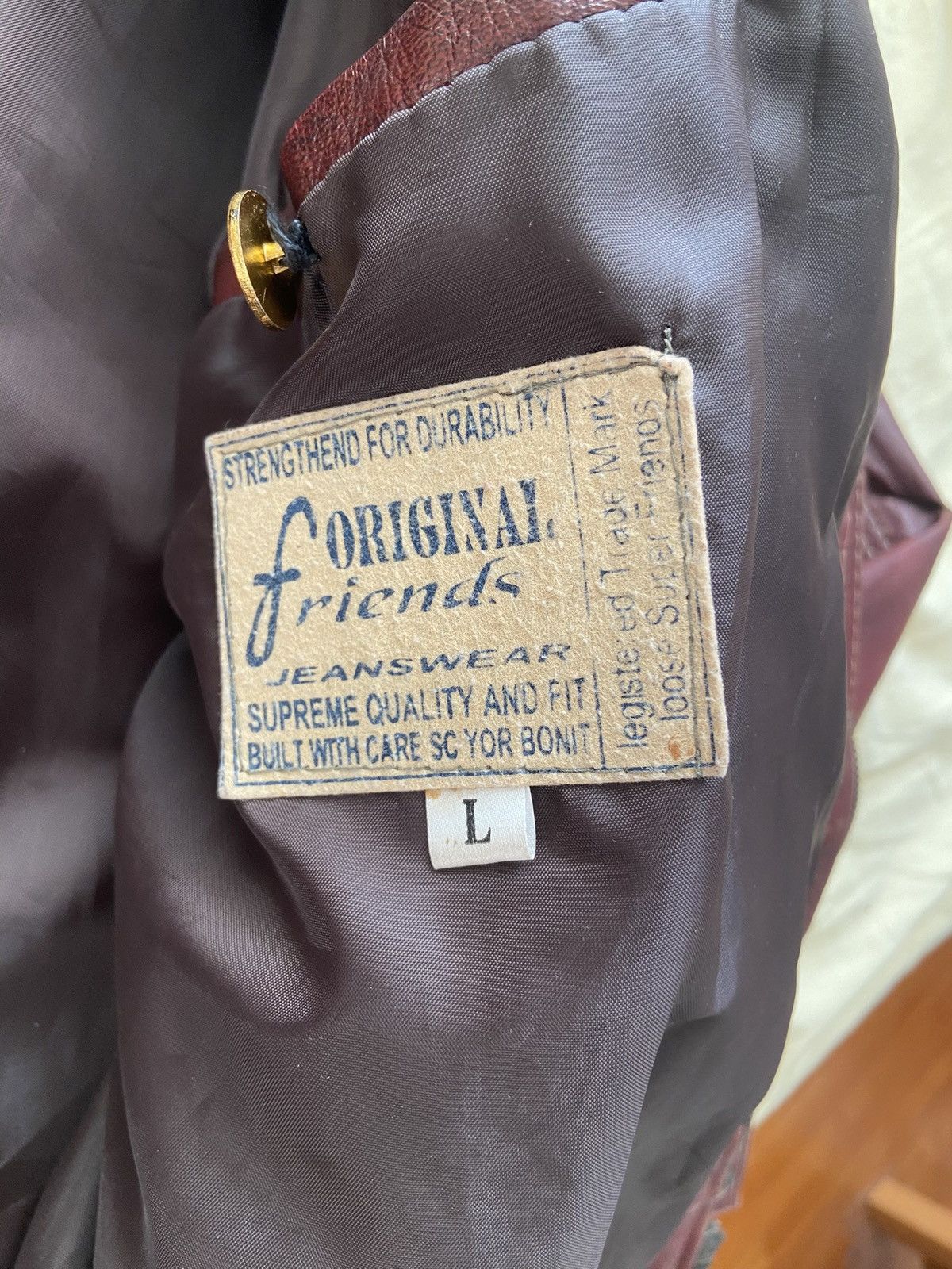Genuine Leather Vintage Cherry leather bomber Size US L / EU 52-54 / 3 - 5 Thumbnail