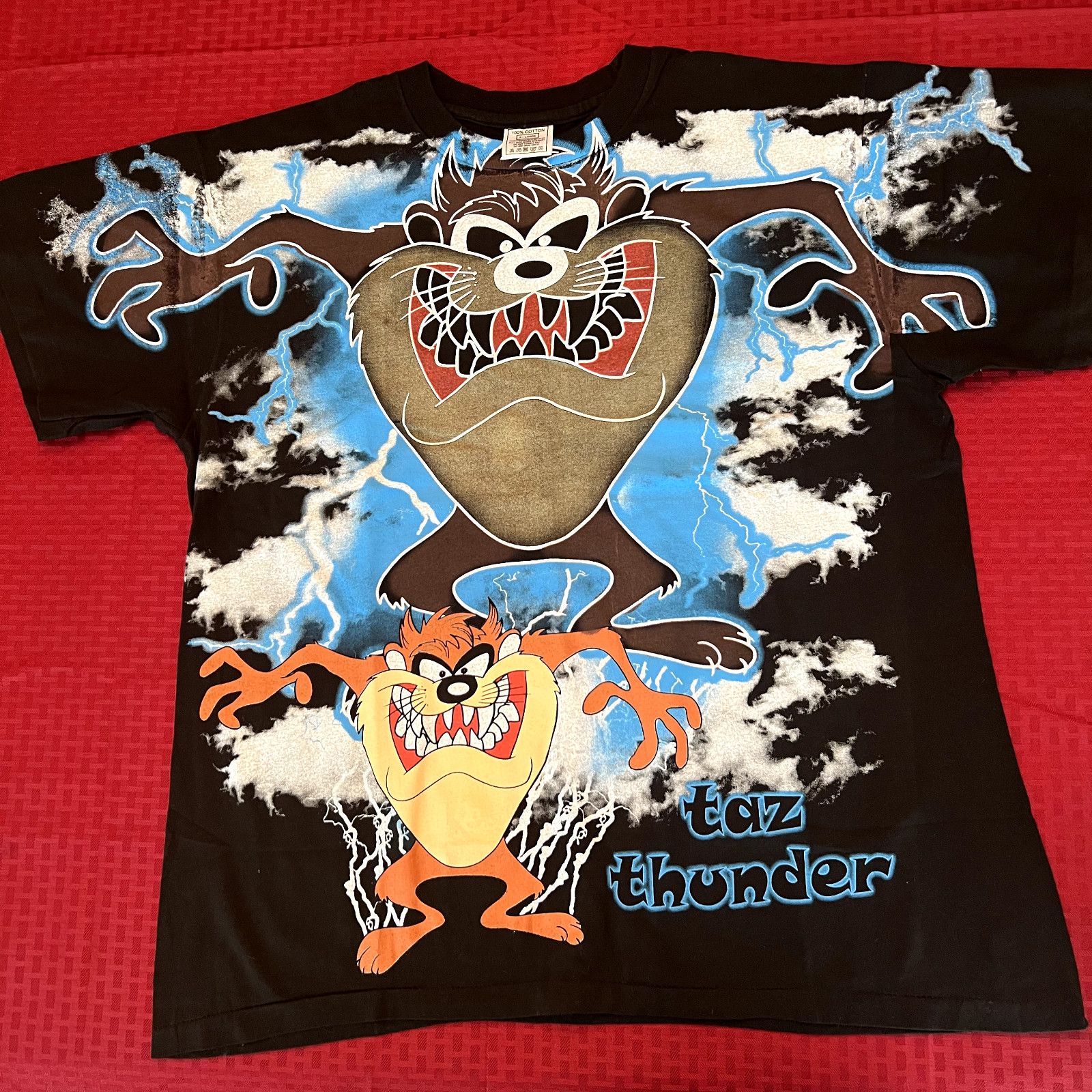 Other Taz Tasmanian devil thunder lightning modern aop style shirt Size US XL / EU 56 / 4 - 1 Thumbnail