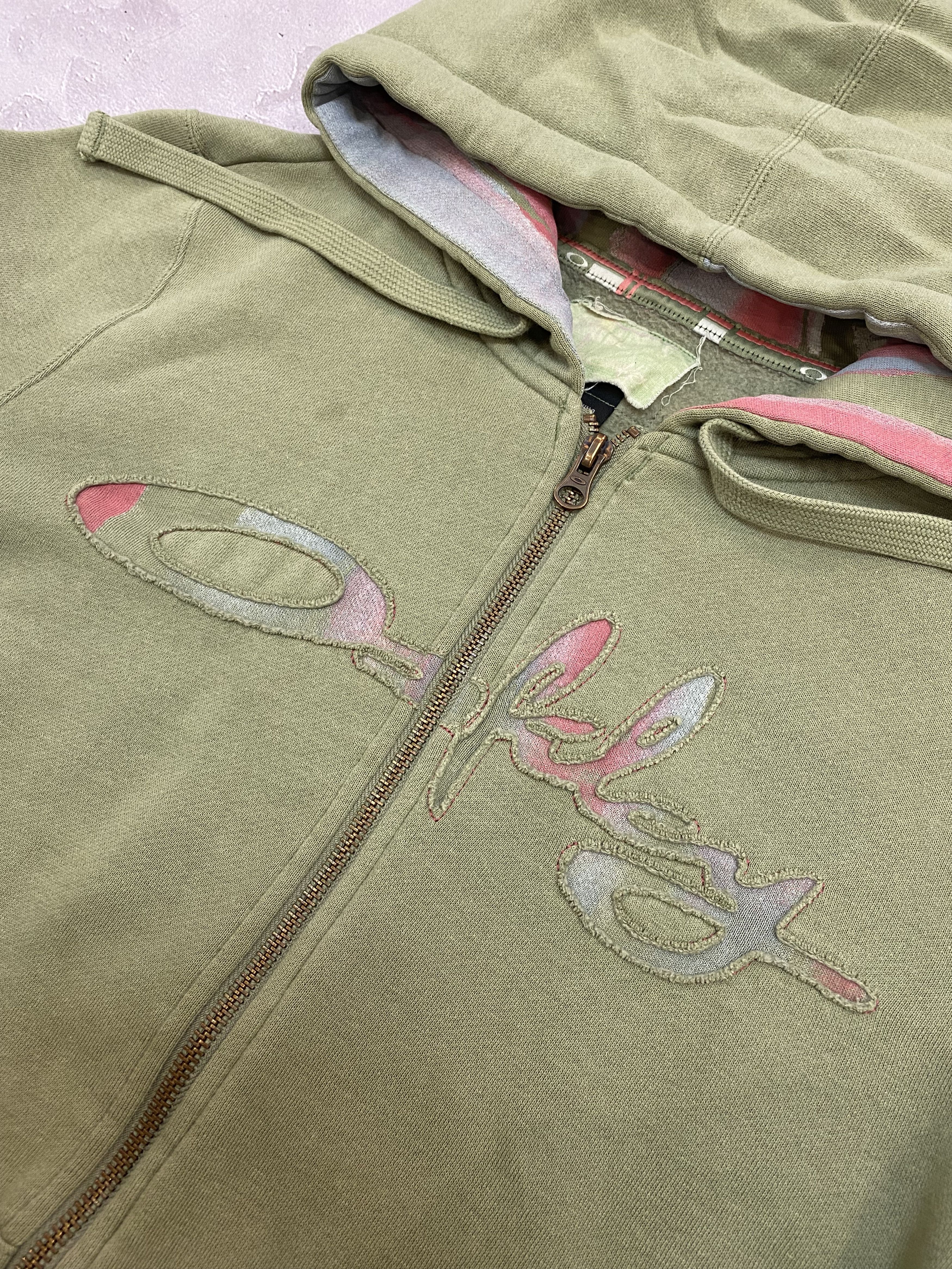 Oakley × Vintage Vintage Y2K Oakley Zip Hoodie Embroidered Logo Size M / US 6-8 / IT 42-44 - 7 Thumbnail