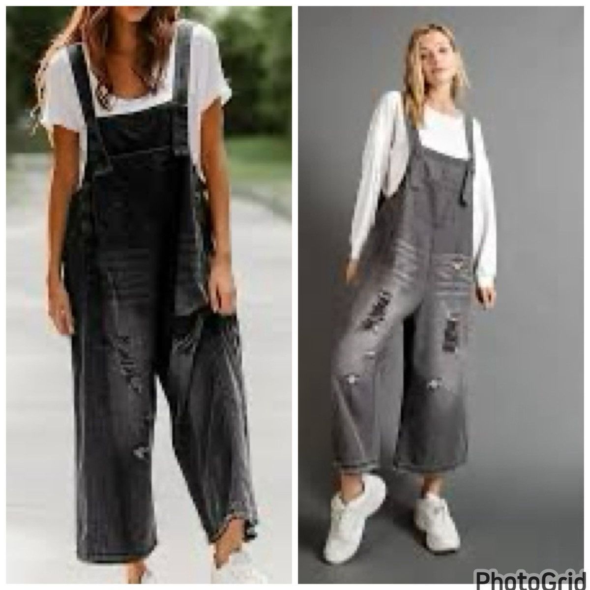 Anthropologie Anthropologie Easel Distressed Wide Leg Overalls Size 27" / US 4 / IT 40 - 13 Thumbnail